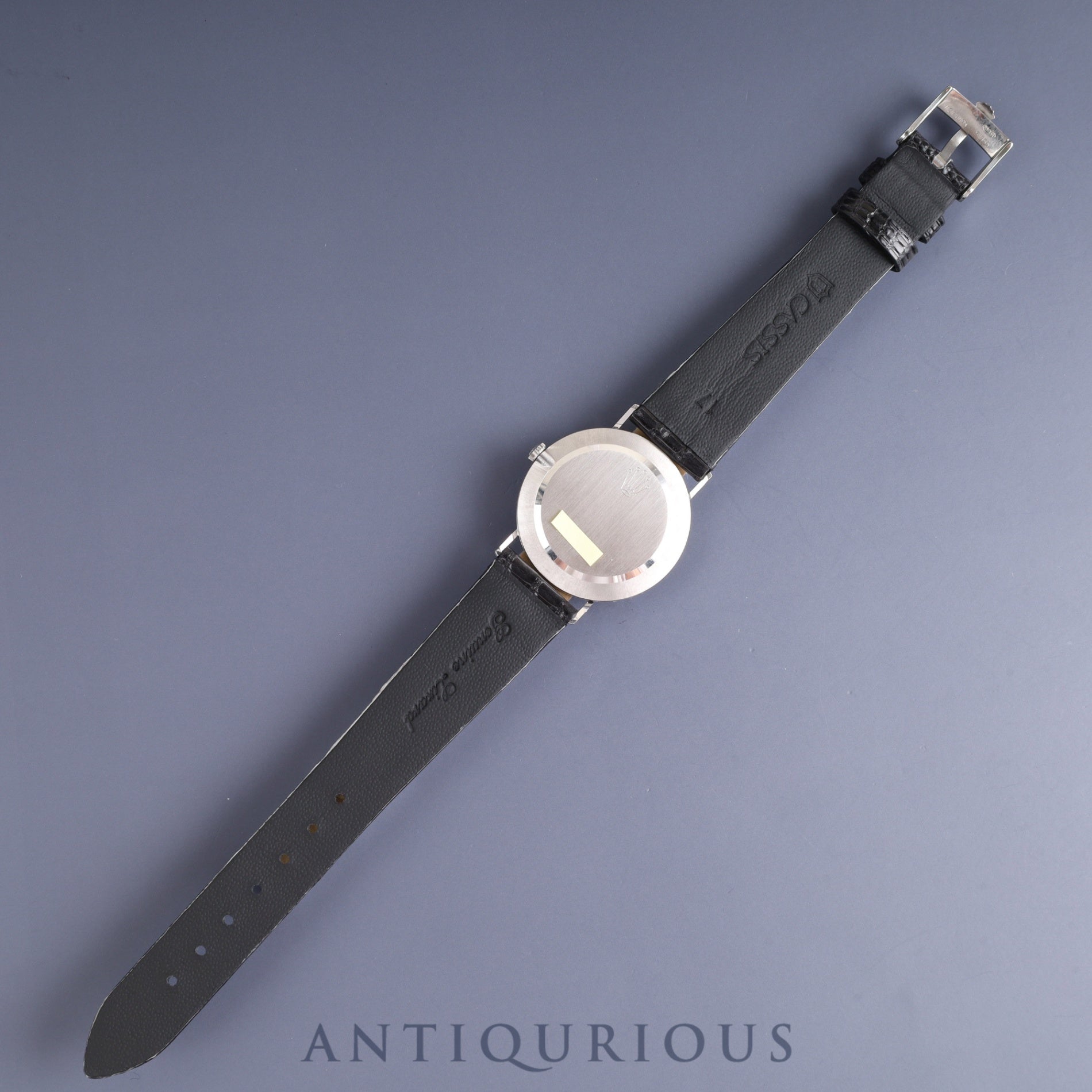 Rolex Cellini 3833 Manual winding Cal.1600 750 Leather Genuine buckle (GP) Silver dial No. 28 (1969) Box, booklet, warranty card Overhauled