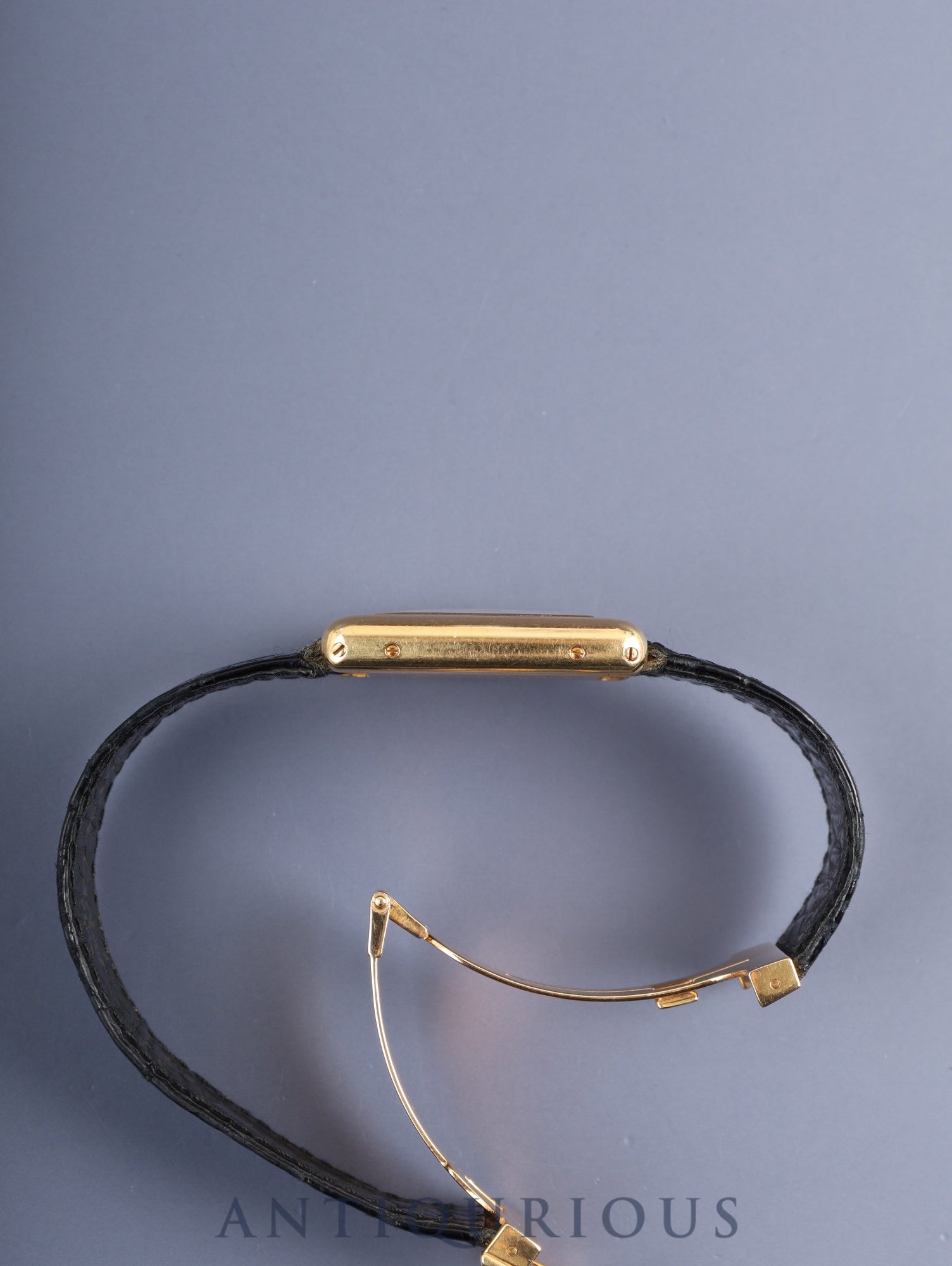 カルティエ タンクルイカルティエ LM 78086 手巻き Cal.2512-1 750YG 純正革ベルト 純正Dバックル(18K) ホワイトローマン文字盤(PARIS表記) オーバーホール済み