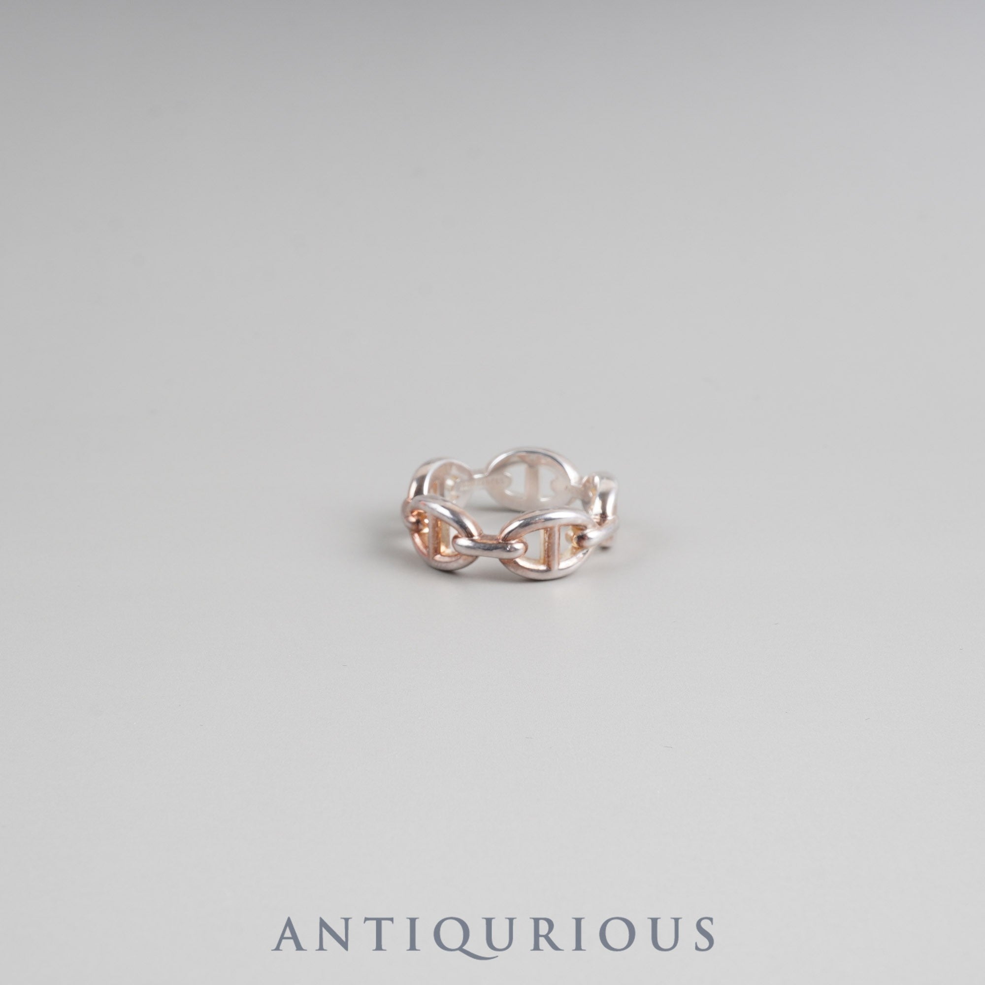 エルメス リング シェーヌダンクル アンシェネ PM SV925 #53 箱 冊子 保証書(2022年) カード 22年刻