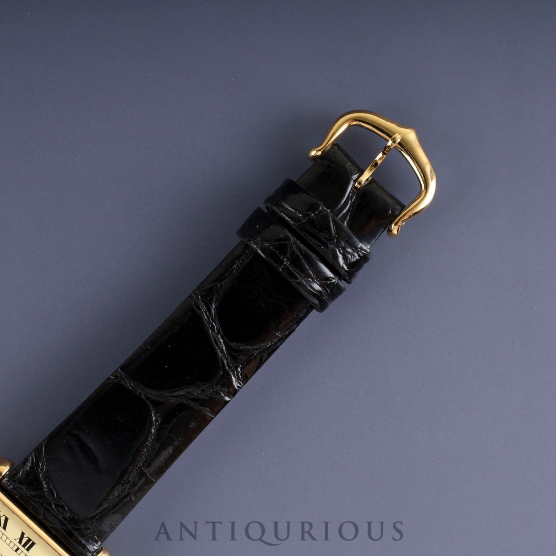 カルティエ マストタンク LM 681006 クォーツ Cal.81 SV925 革 純正尾錠(GP) アイボリーローマン文字盤 オーバーホール済み