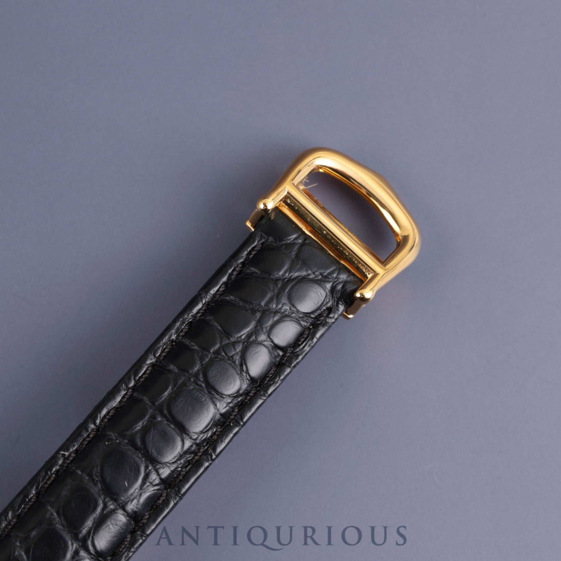 Cartier Must Tank SM 2974213 Manual winding V925 Leather Genuine D buckle (GP) Ivory Roman dial International permanent warranty (1982) Complete service completed at Cartier boutique