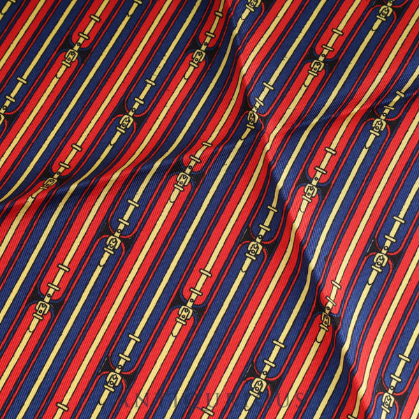 エルメス スカーフ カレ45 総柄 レッド ベルト SILK100%