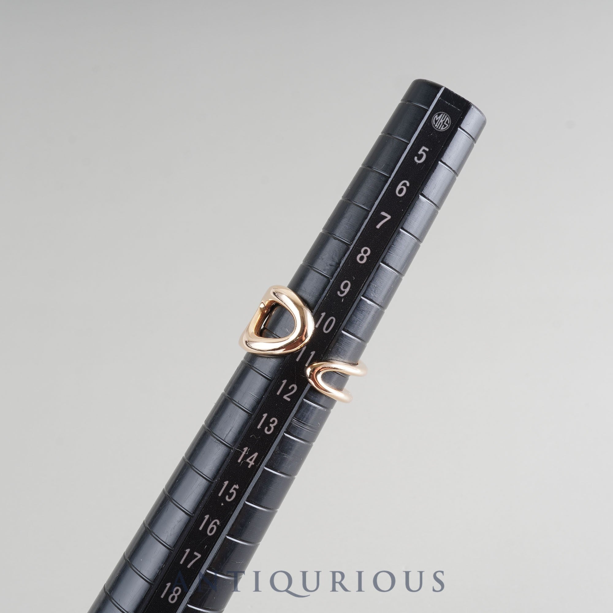 Hermes Ring Chaine d'Ancre Punk 750PG 51 Size 11