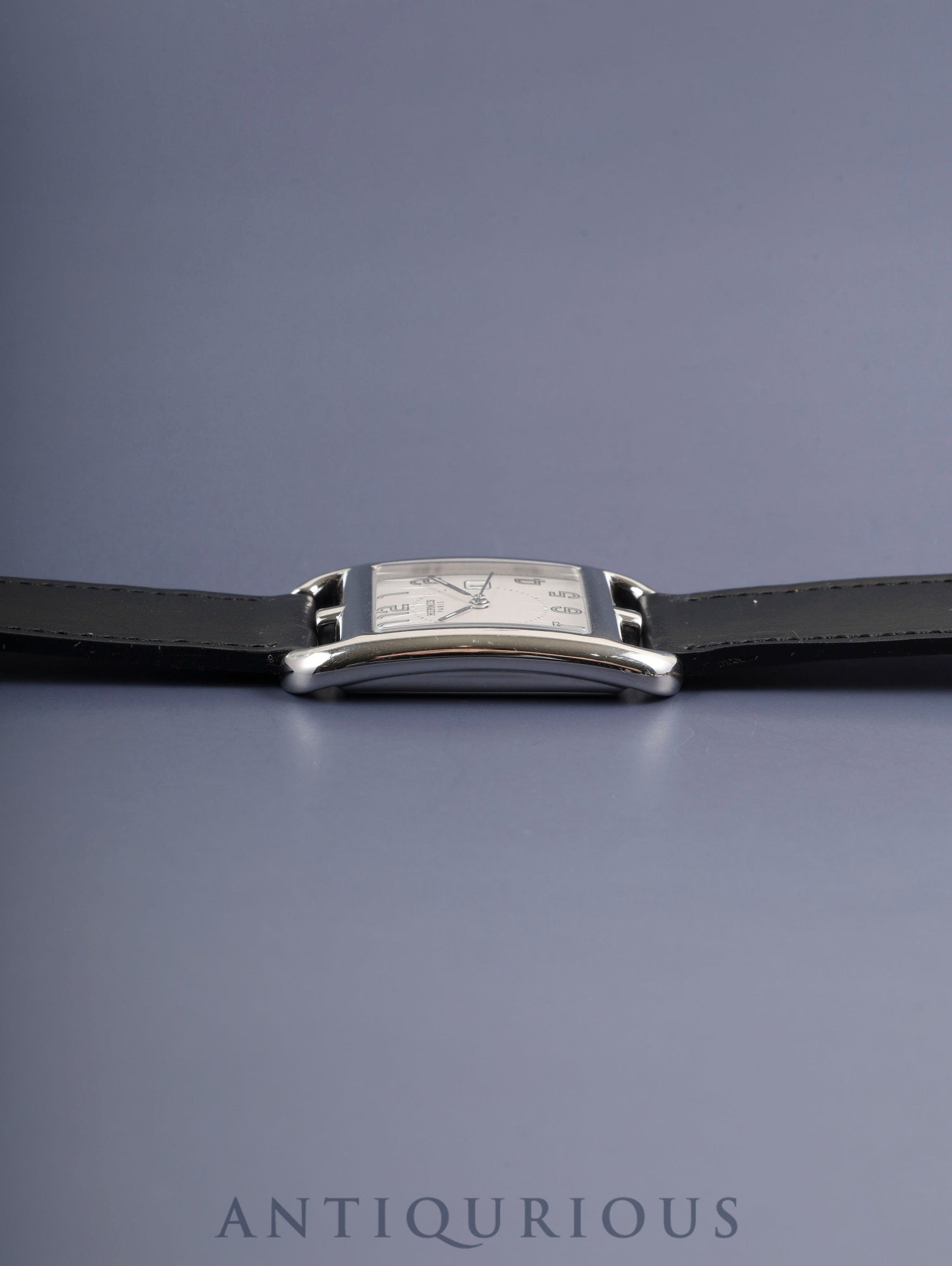 エルメス ケープコッド CC2.710 クォーツ Cal.- SS 革 純正尾錠(SS) シルバー文字盤 純正革ベルト(使用感・穴加工あり)オーバーホール済み