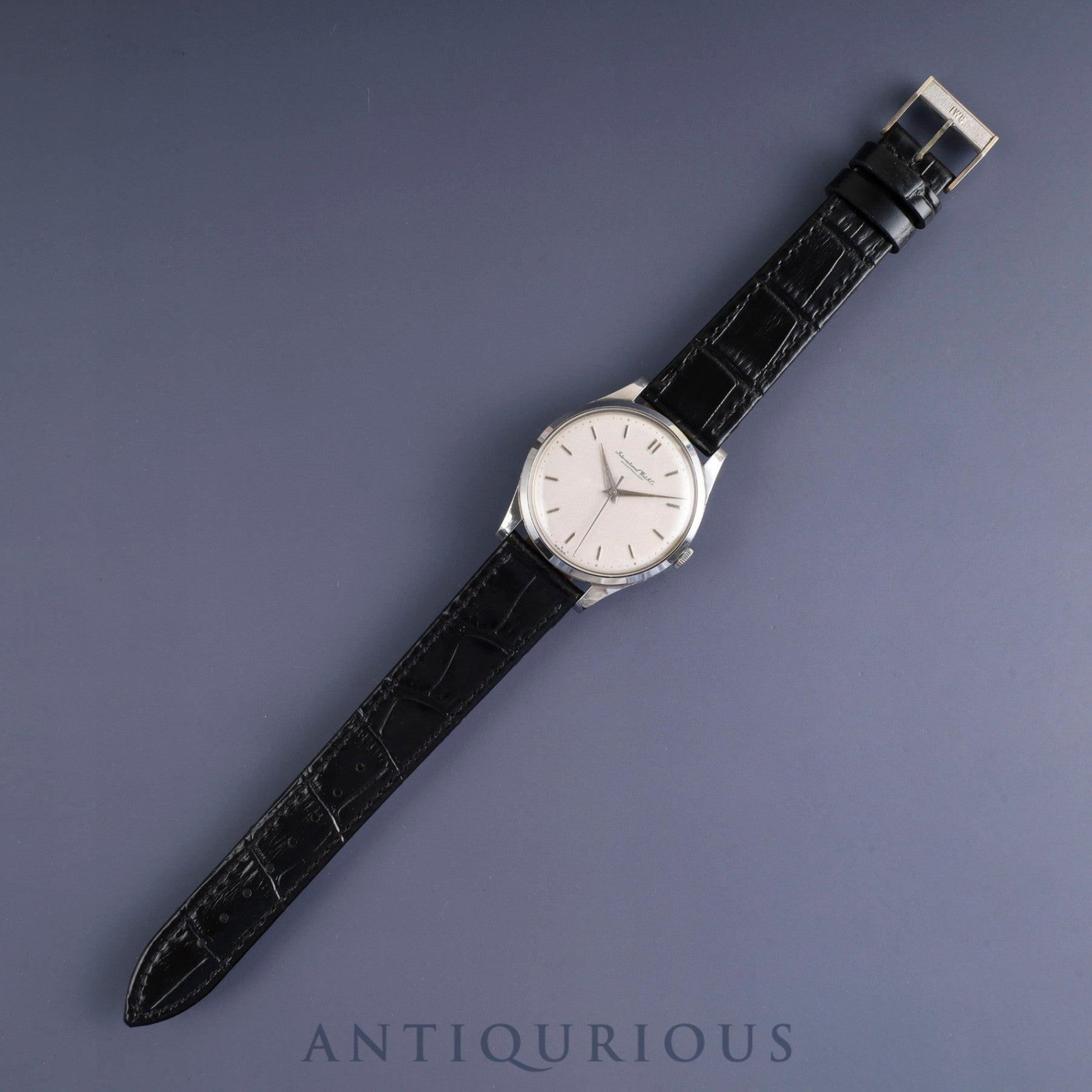 IWC オールドインター 手巻き Cal.C.89 SS 革 純正尾錠(SS) シルバー文字盤 オーバーホール済み アイダブリュシー