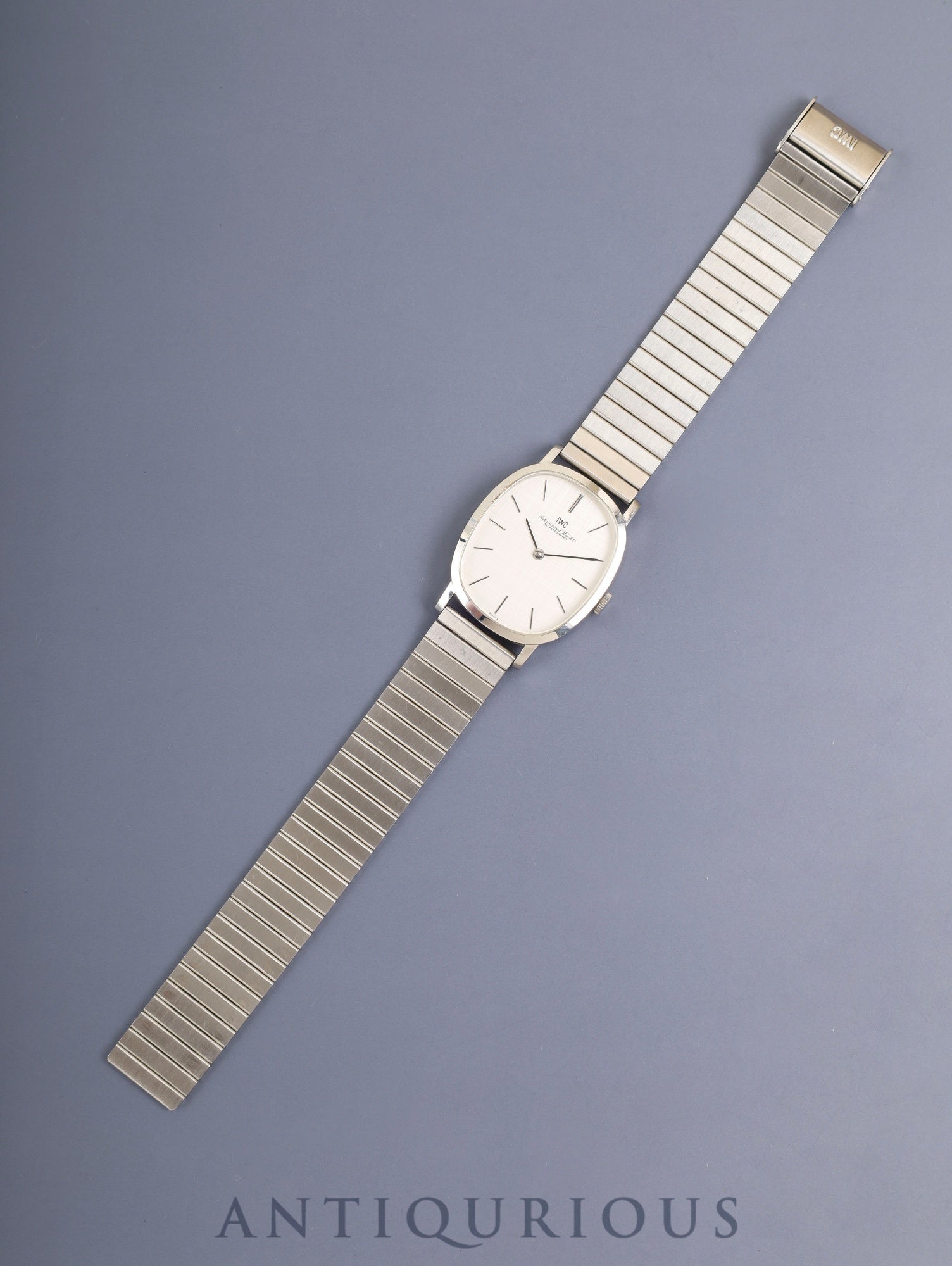 IWC オールドインター 2586 手巻き Cal.- SS SS シルバーリネン文字盤(SWISS表記)箱 タグ オーバーホール済み