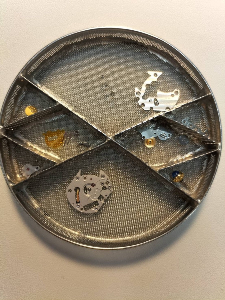 Cartier Must Tank SM 5057001 Quartz Cal.057 SV925 Leather Genuine D-buckle (GP) Opalan dial Overhauled