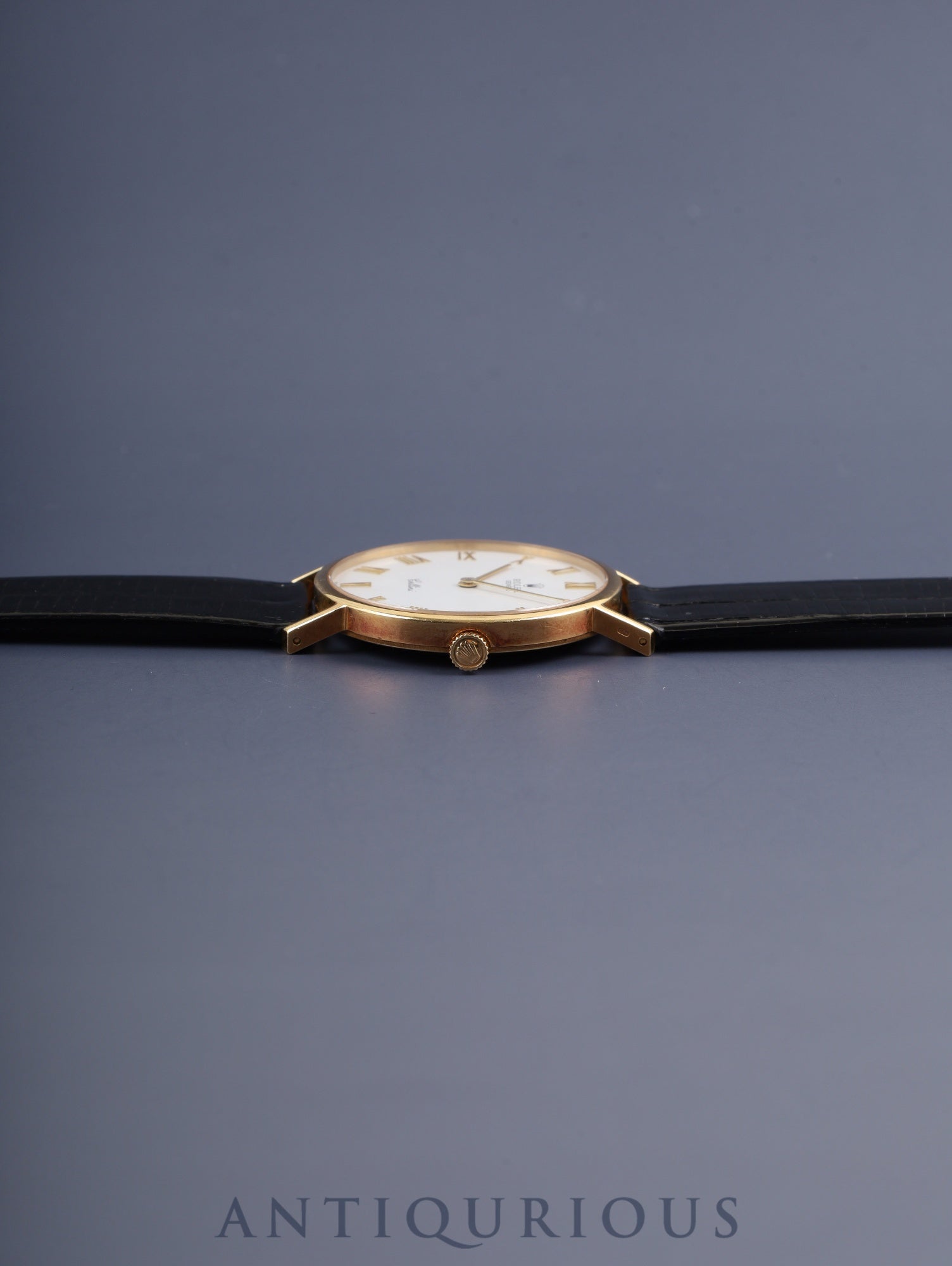 ロレックス チェリーニ 5112 手巻き Cal.1601 750 革 純正尾錠(GP) ホワイト文字盤 L番台(1989年~1990年)オーバーホール済み