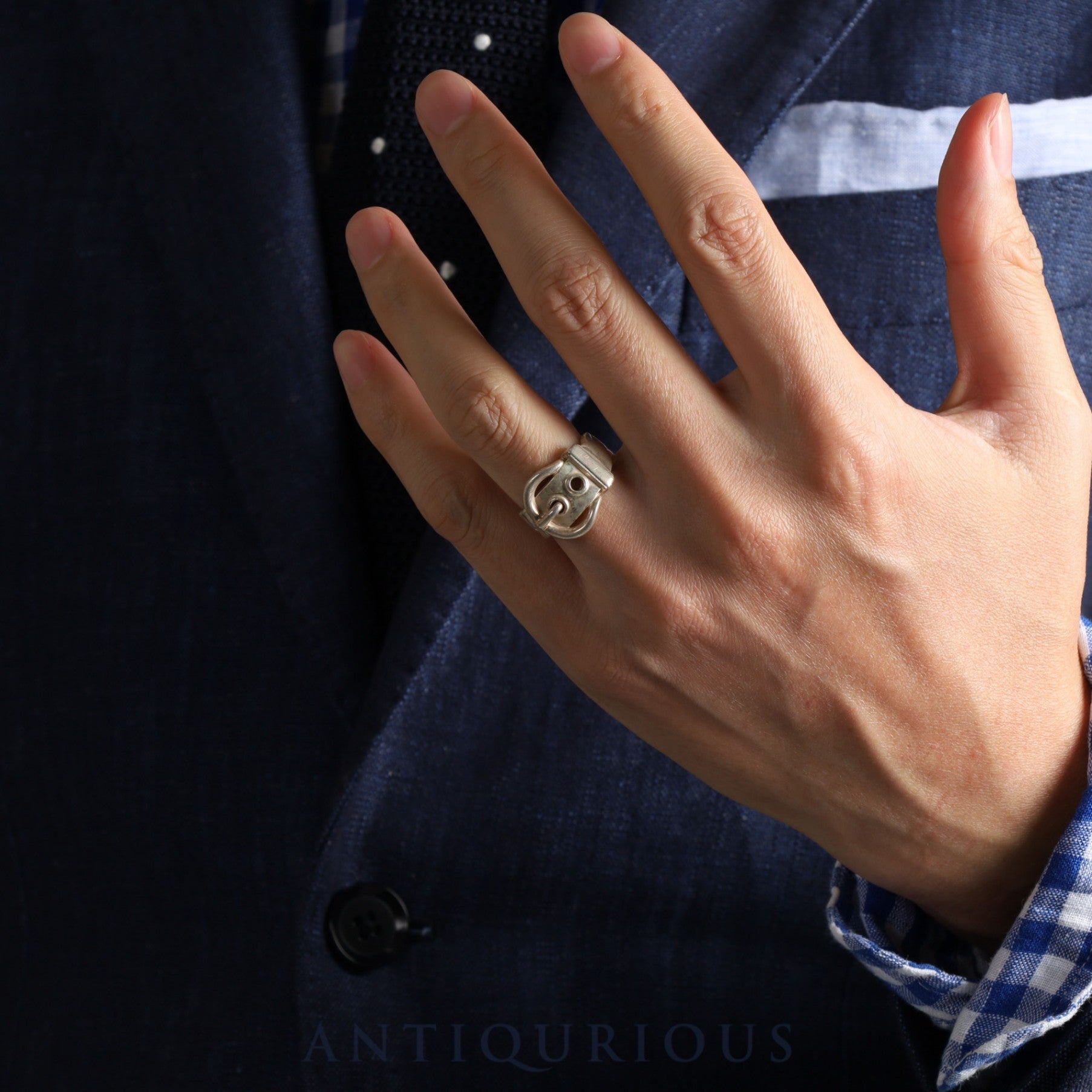 Hermes Ring Bouclesellier SV925 size 11