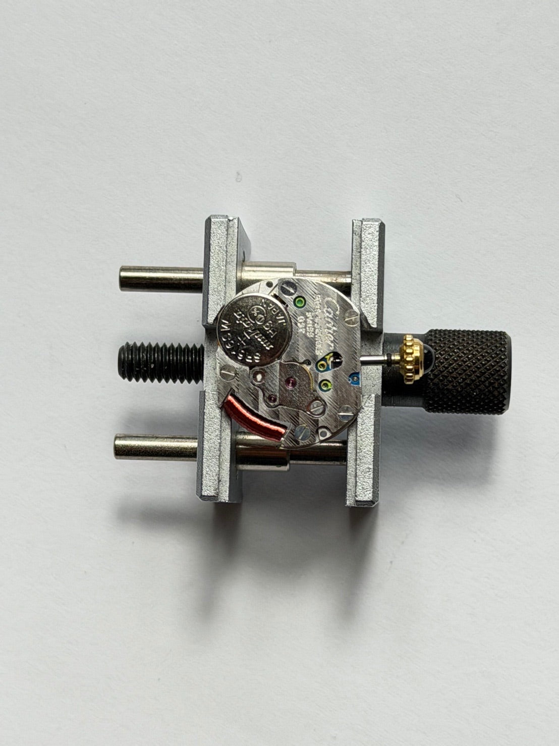 Cartier Must Tank SM 5057001 Quartz Cal.057 SV925 Leather Genuine Pin Buckle (GP) Arabic Dial (SWISS marking) Overhauled Polished