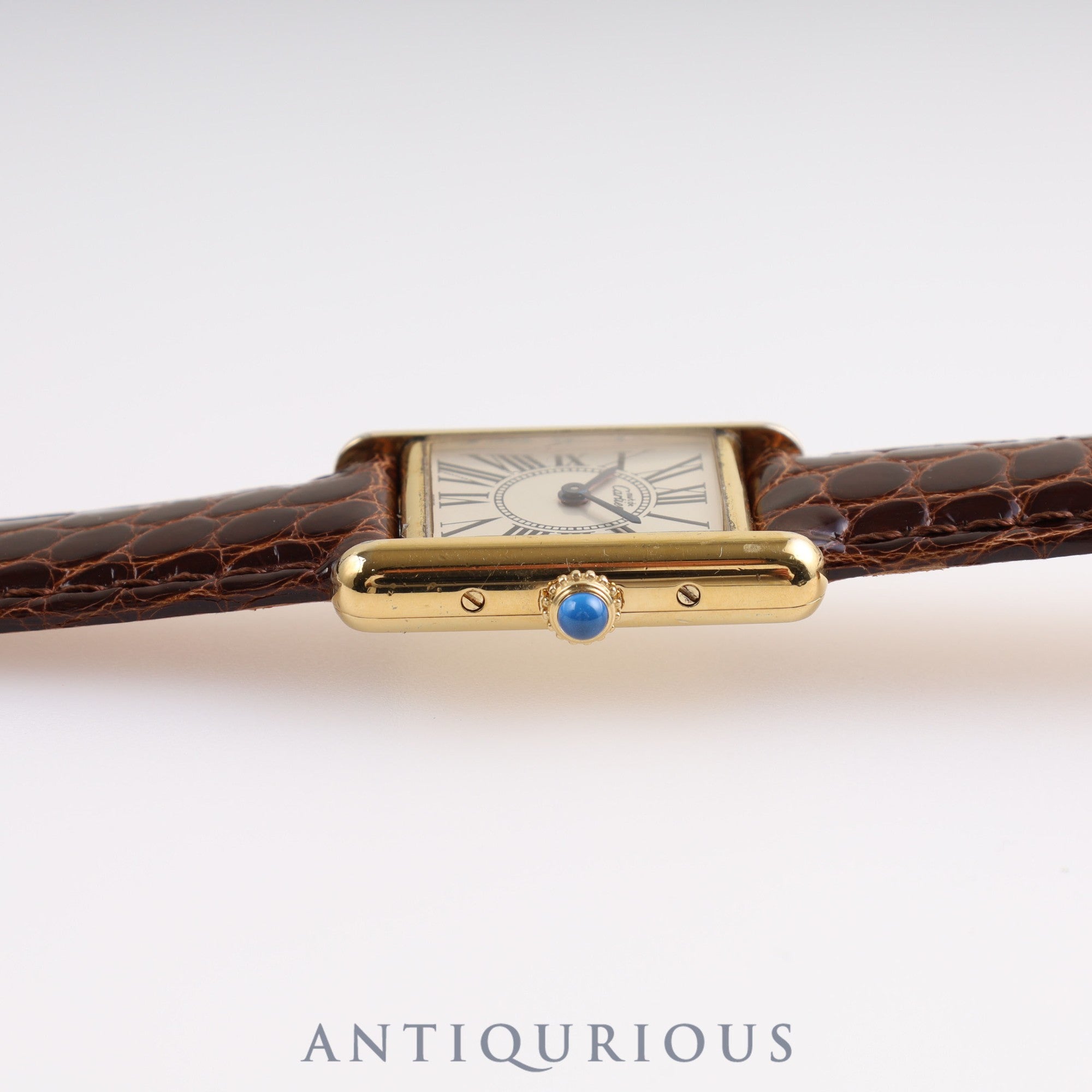 Cartier Must Tank SM QZ W1005554 / 5057001 SV925 Genuine Buckle (GP) Opalan Dial Cartier Boutique Complete Service