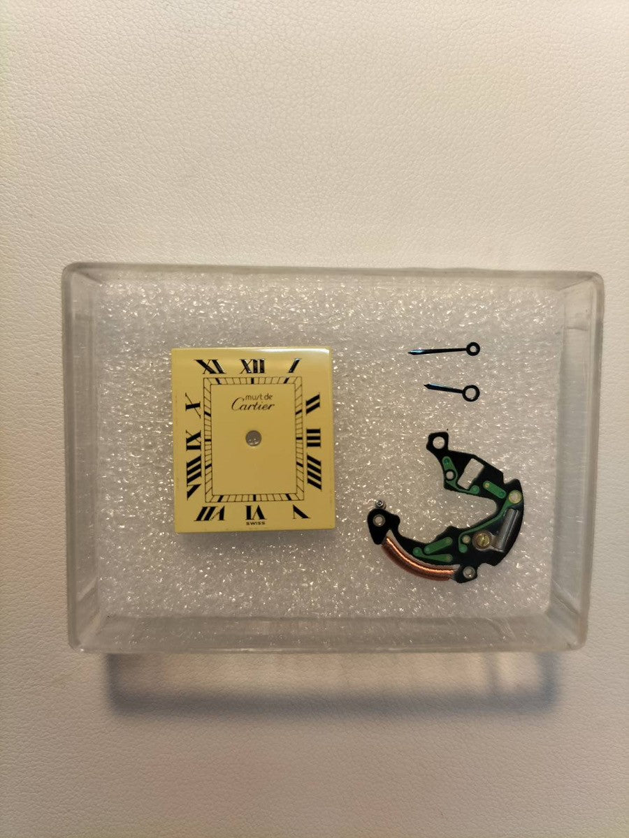 カルティエ マストタンク LM W1002753 / 1615 クォーツ Cal.90 SV925 革 純正尾錠(GP)アイボリーローマン文字盤 オーバーホール済み