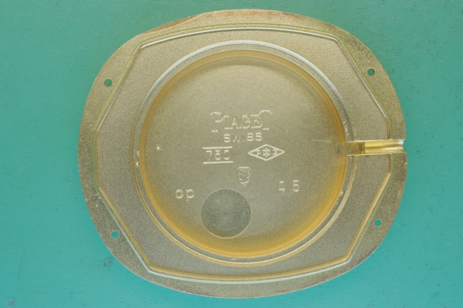 ピアジェ クッション 9597 手巻き Cal.9P2 750 革 純正尾錠(750) 4Pダイヤ/オニキス文字盤 純正革ベルト オーバーホール済み