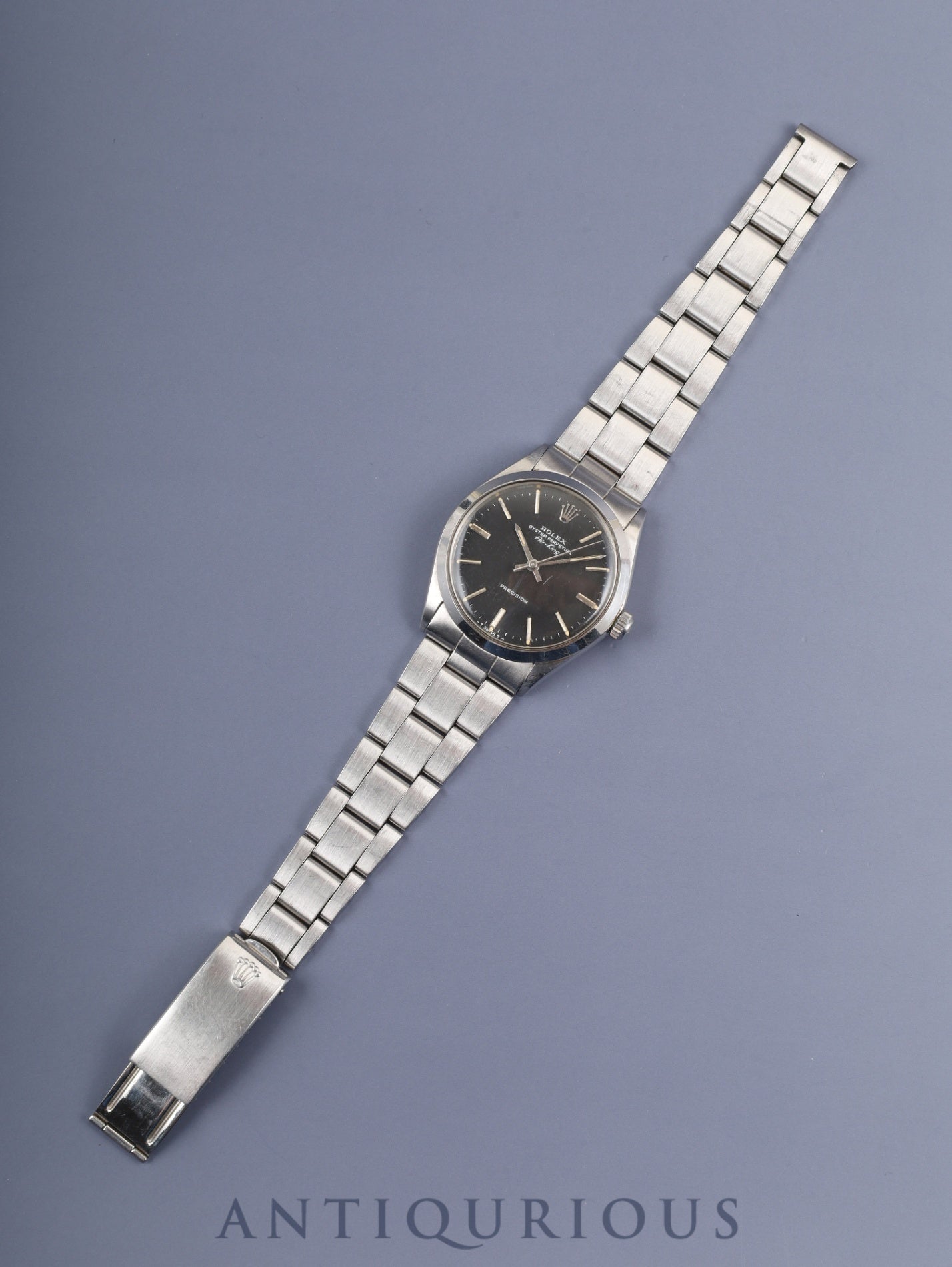 ロレックス エアキング 5500 自動巻き Cal.1520 SS SS ブラック文字盤 27番(1969年)オーバーホール済み