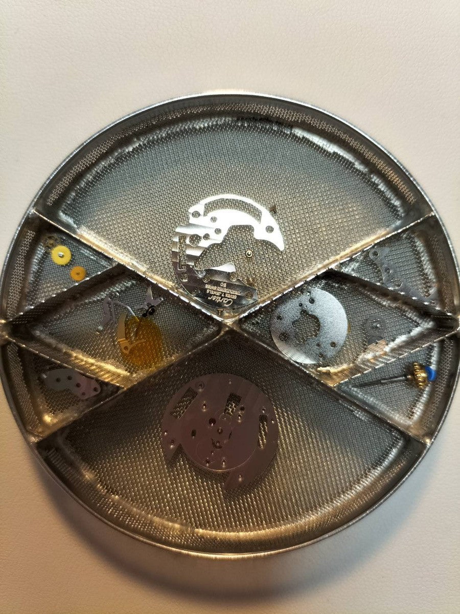 Cartier Must Tank LM 590005 Quartz Caliber 90 SV925 Leather Strap with Genuine GP Buckle, Black Roman Dial, Overhauled and Finished to Look Like New