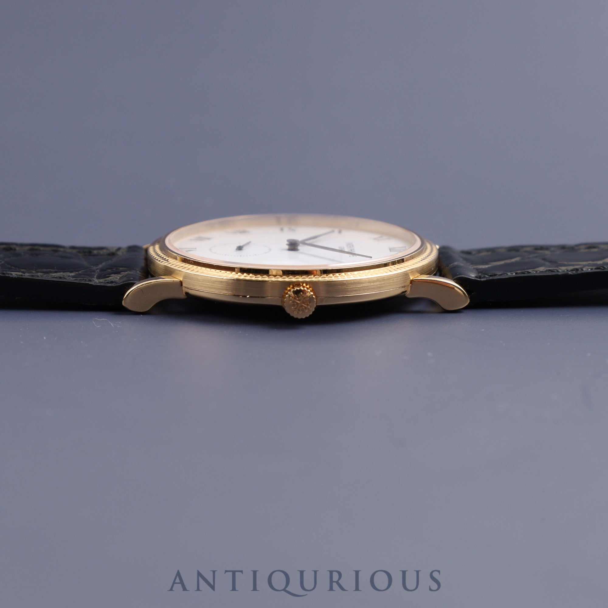 Patek Philippe Calatrava 3919J Manual winding Cal.215 YG Genuine leather strap Genuine buckle (750) Silver dial Paper box