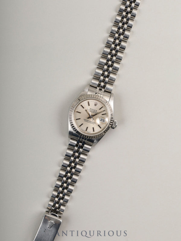 Rolex Datejust 69174 Ladies Automatic Caliber 2135 Stainless Steel/White Steel Silver Dial N Series (1991) Overhauled
