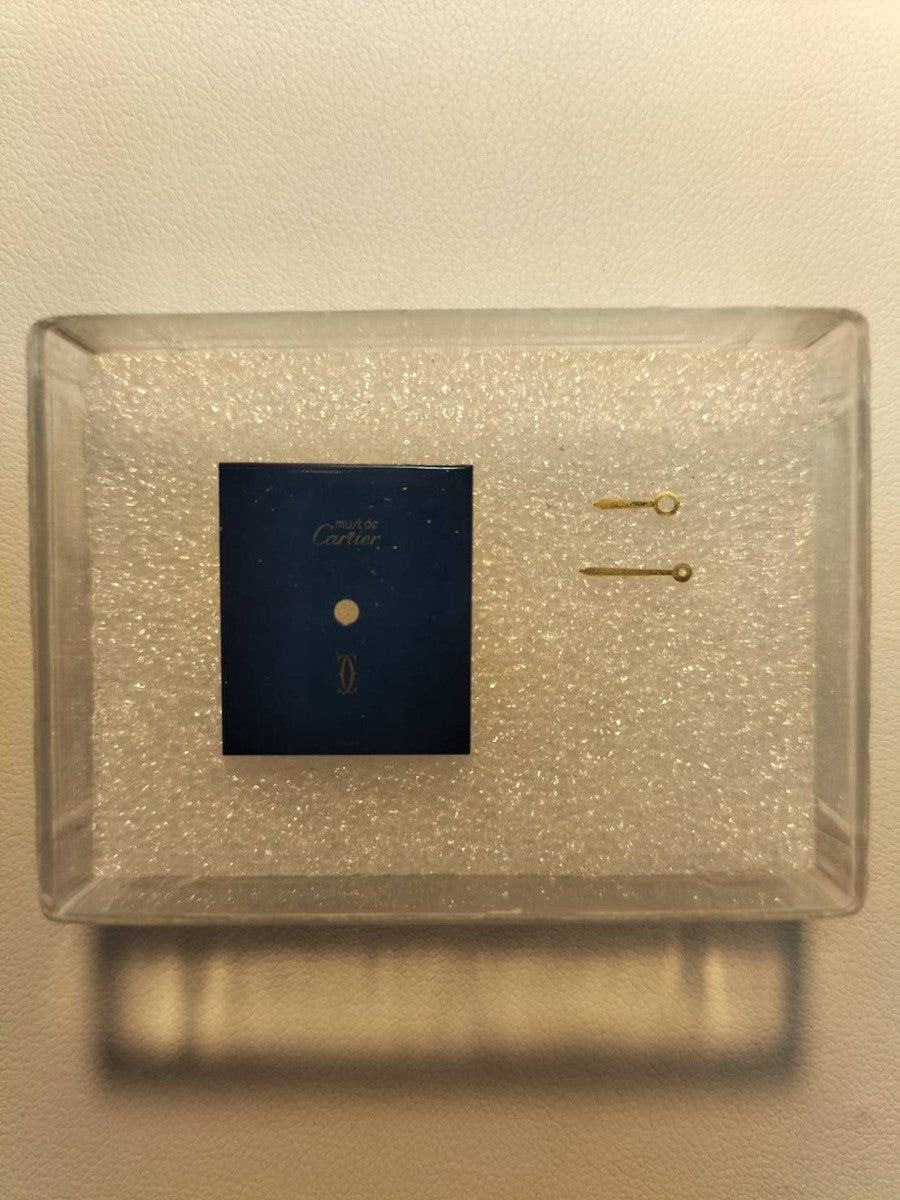 カルティエ マストタンク LM 手巻き Cal.-78-1 SV925 革 純正尾錠(GP)ラピスラズリ文字盤 オーバーホール済み