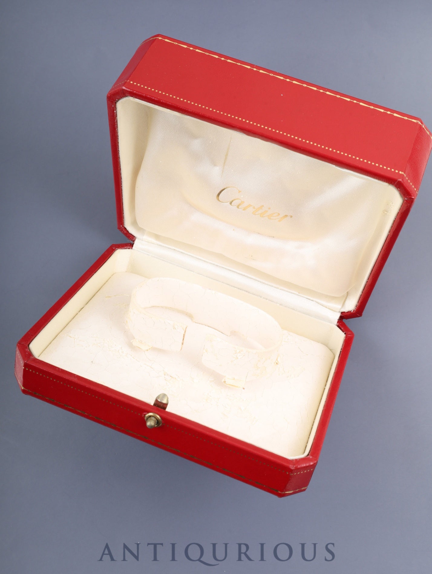 Cartier Must Tank GM (XL) W1014154 /2414 Quartz Cal.687 SV925 Leather Genuine D-buckle (SS) White Dial with Exploding Roman Numerals, CC Logo (SWISS MADE marking) Box Papers Overhauled