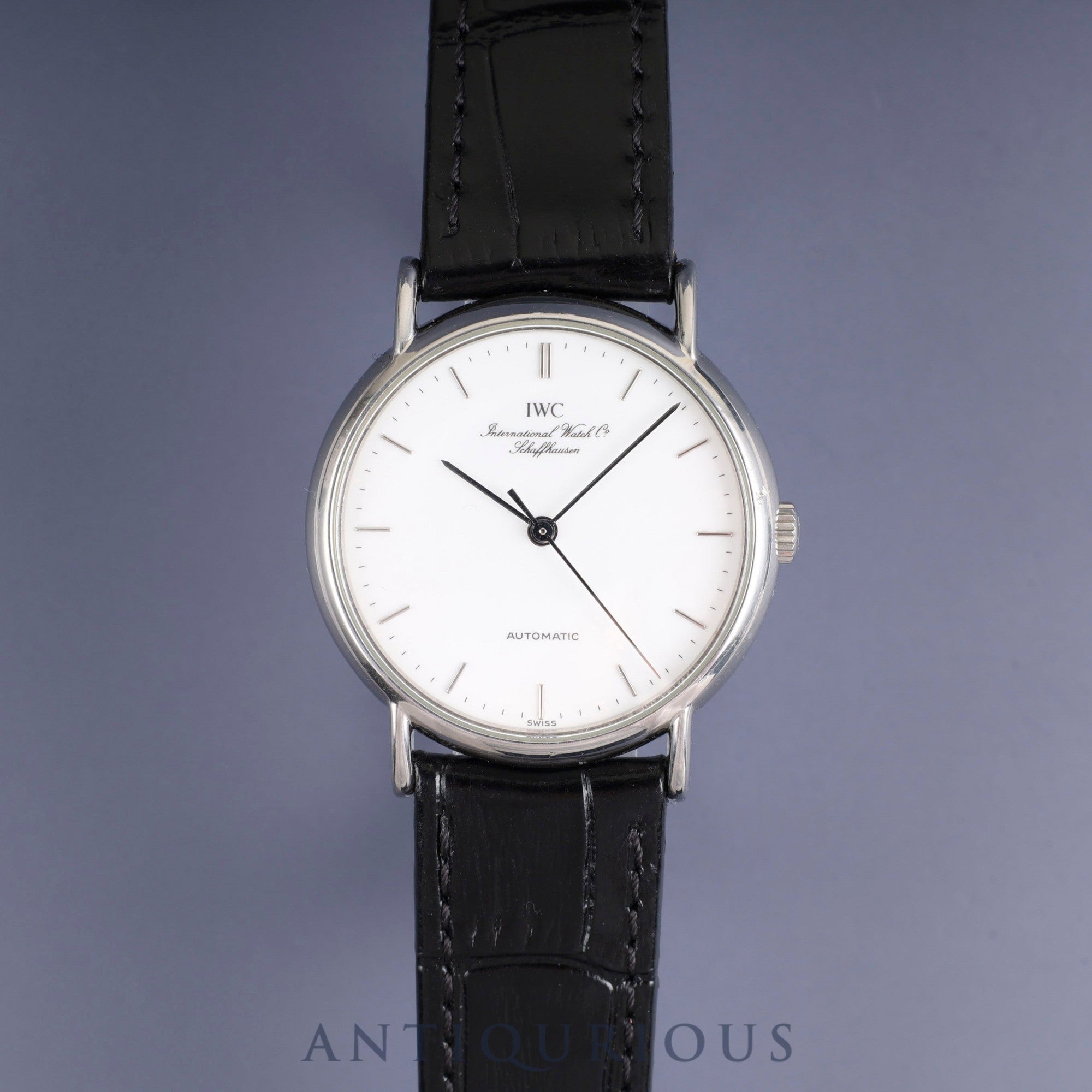 アイダブリュシー ポートフィノ 3513 1 自動巻き Cal.37521 SS 革 純正尾錠(SS) ホワイト文字盤 オーバーホール済み IWC