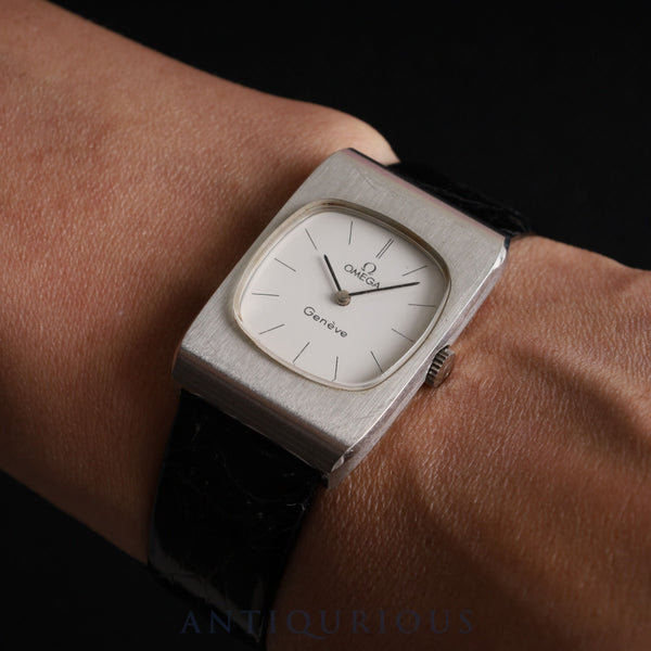 Omega Geneve 511.0470 Manual winding Cal.625 SS Leather Third party buckle (SS) White dial Overhauled