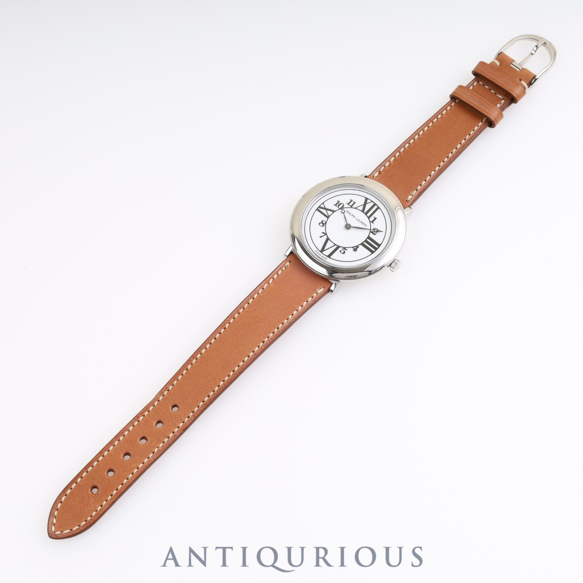 Ralph Lauren Round RLR0190700 Quartz SS White Dial Box Warranty (2017)