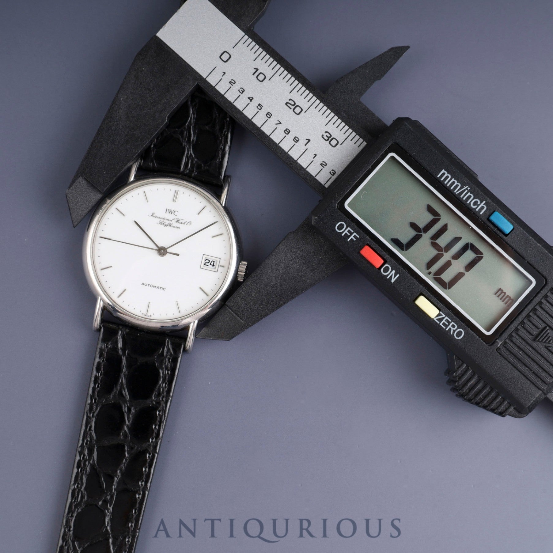 IWC Portofino IW3513 Automatic Cal.- SS Leather Third party buckle (SS) White dial Overhauled IWC