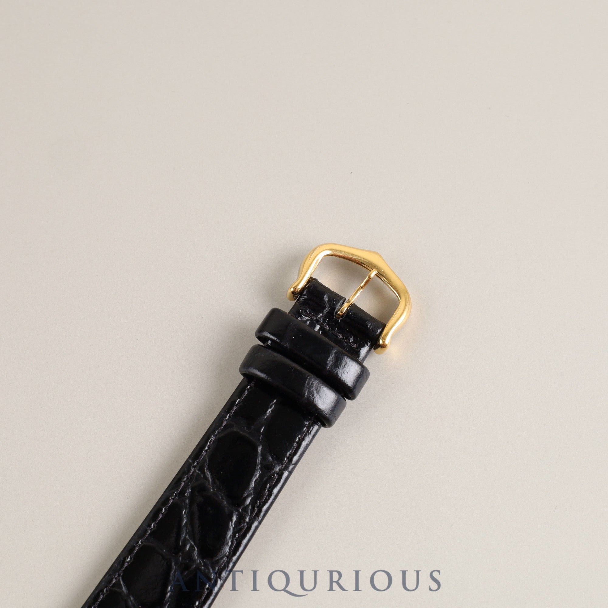 Cartier Must Tank LM Manual winding Cal.78-1 SV925 Leather Genuine buckle (GP) Black Roman dial Overhauled
