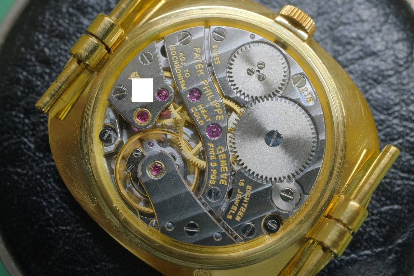 Patek Philippe Golden Ellipse 3848J Manual winding Cal.215 YG Genuine belt Genuine buckle (750) Blue dial Overhauled