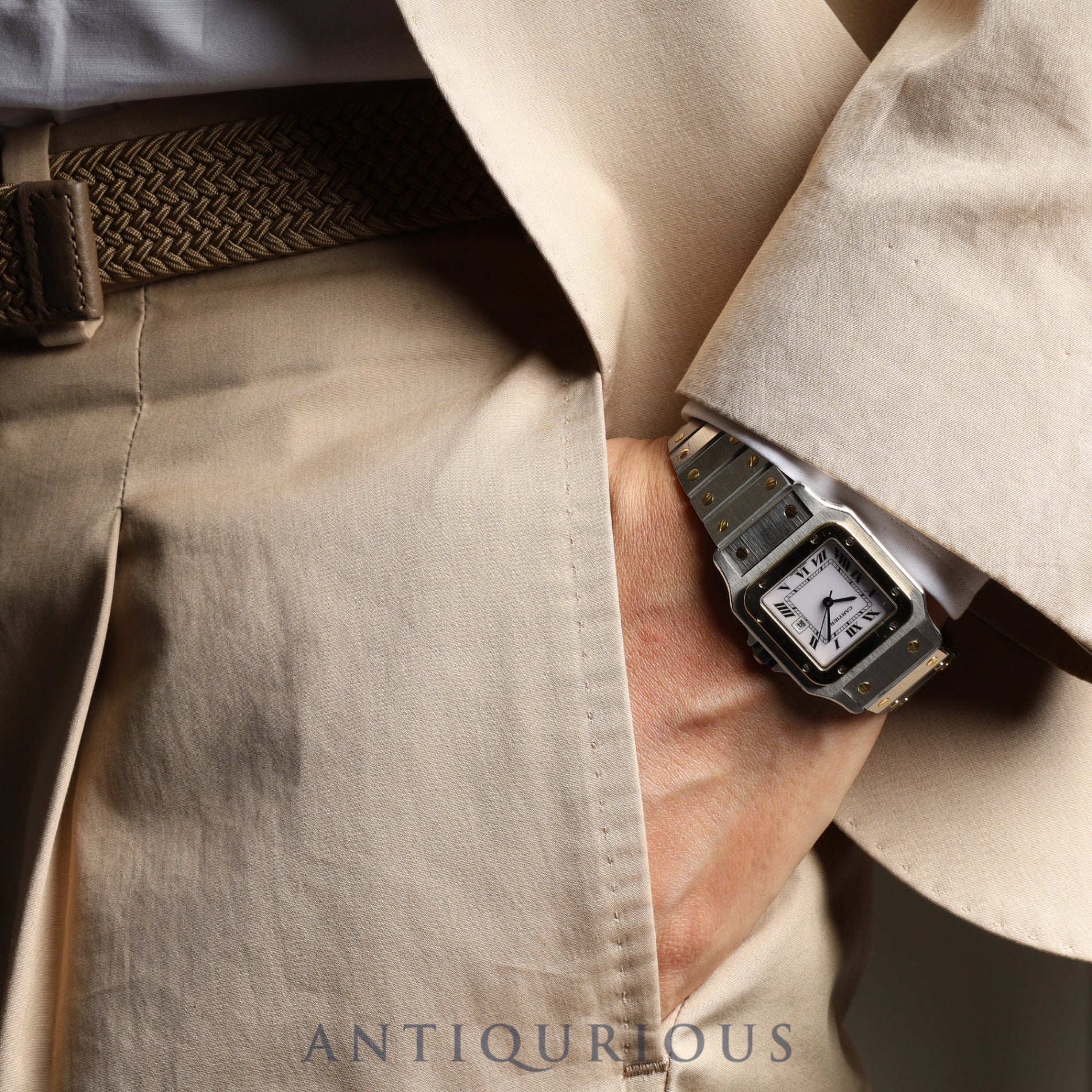 Cartier Santos Galbee LM 2961 Automatic SS/YG SS/YG White Roman dial Complete service (full maintenance) completed at Cartier boutique