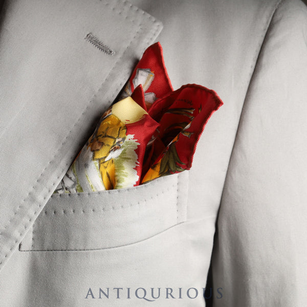 Hermes scarf CARRES45 CHANTILLY Racecourse SILK100%