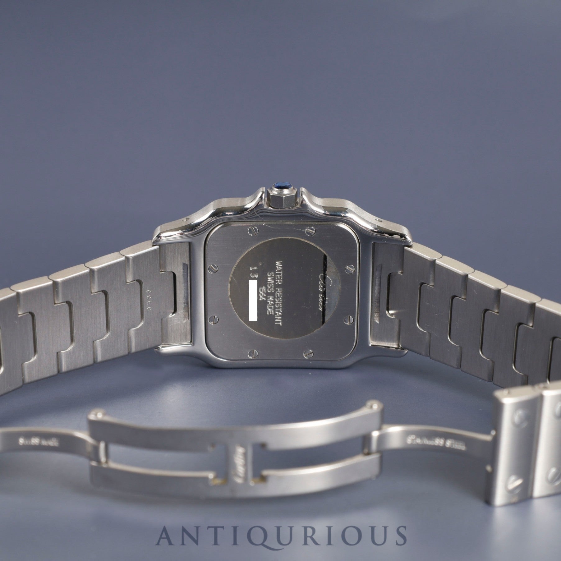 カルティエ サントス ガルベ LM W20018D6/1564 クォーツ Cal.687 SS SS ホワイトローマン文字盤 オーバーホール済み