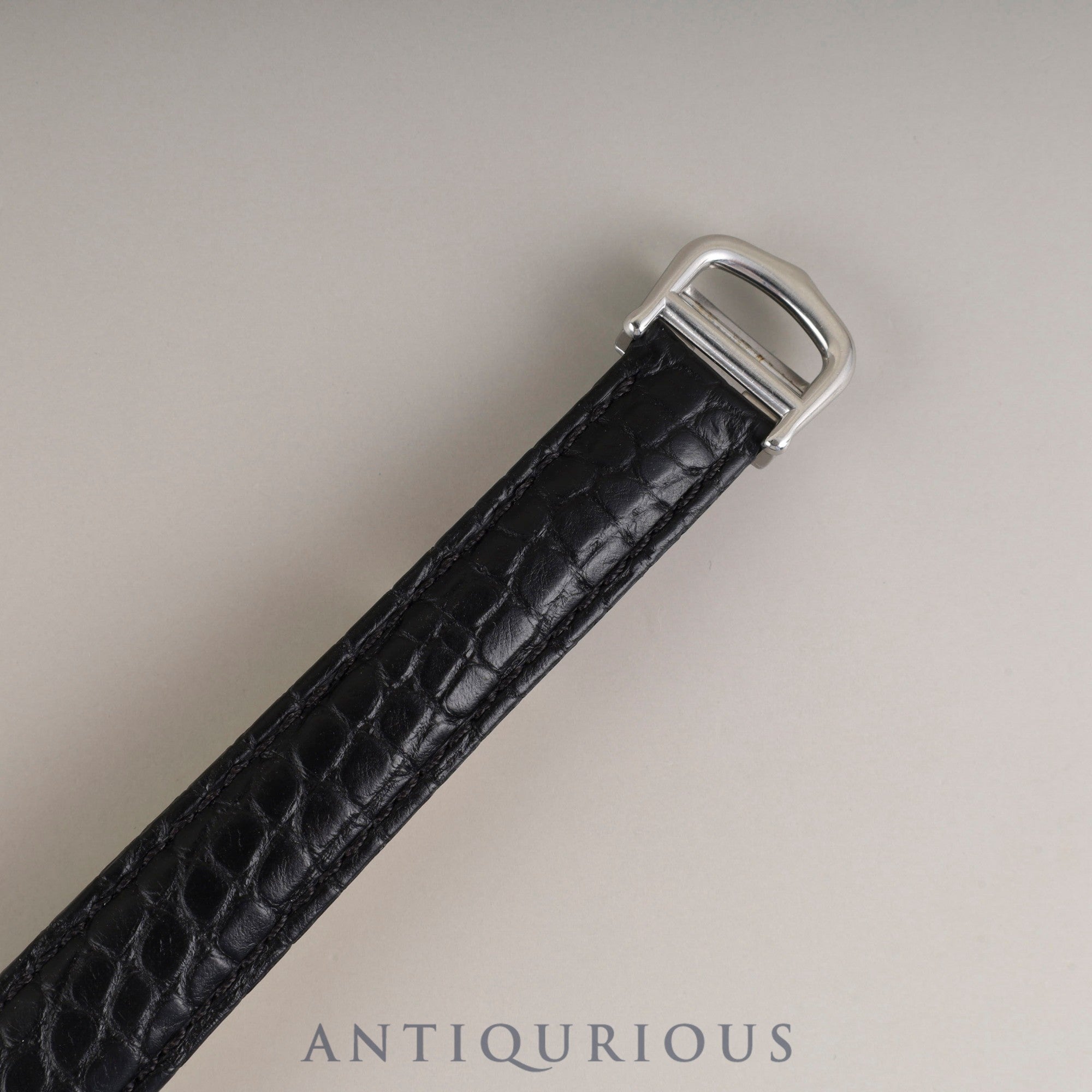 Cartier Must Tank MM W1014054 / 2416 Quartz Caliber 057 SV925 Leather Strap with Genuine D-Clasp (Stainless Steel) White Roman Dial (SWISS MADE) Overhauled