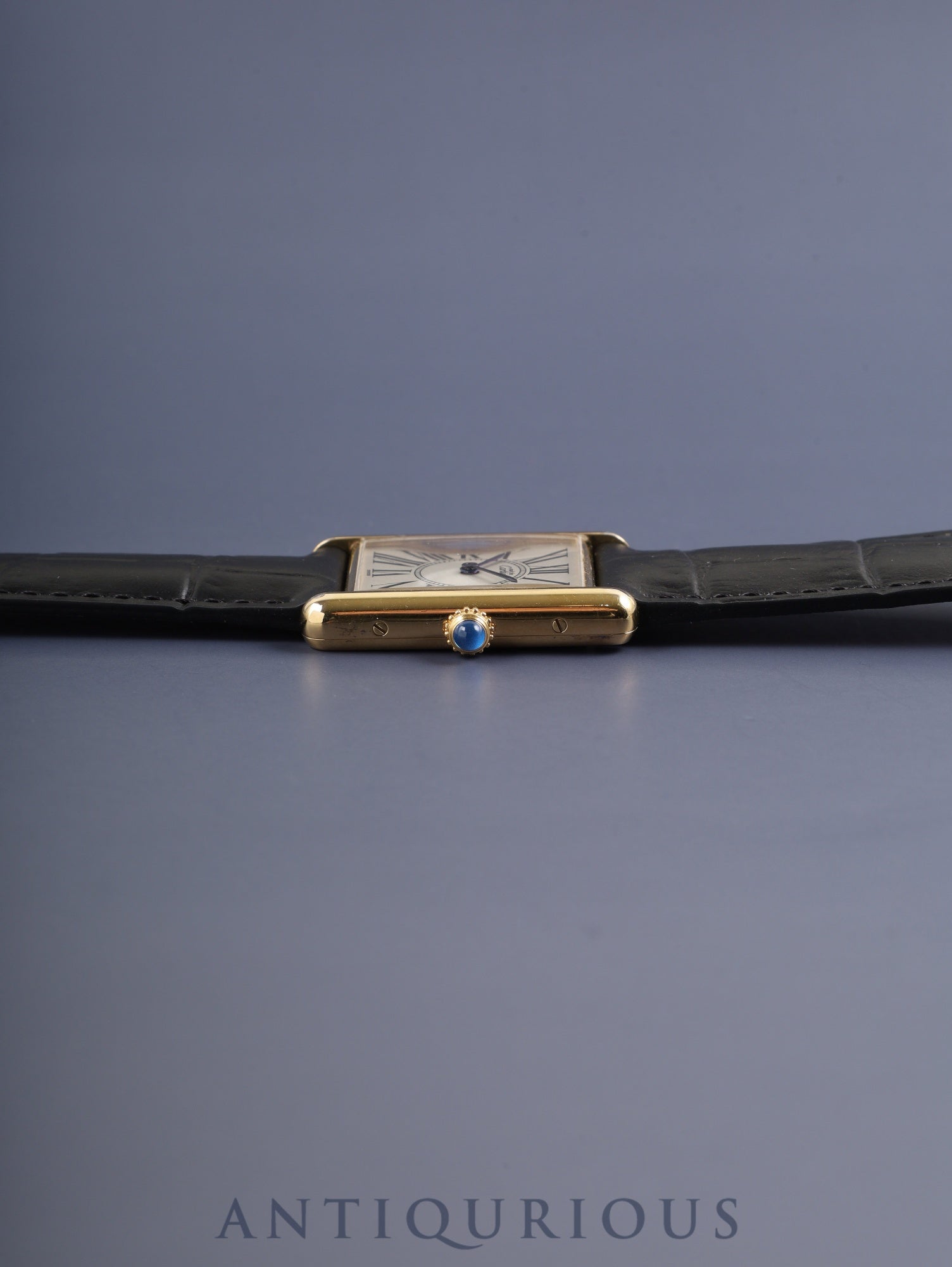 カルティエ マストタンク LM 590005 クォーツ Cal.90.06 SV925 革 純正Dバックル(GP) オパラン文字盤 箱 冊子 オーバーホール済み