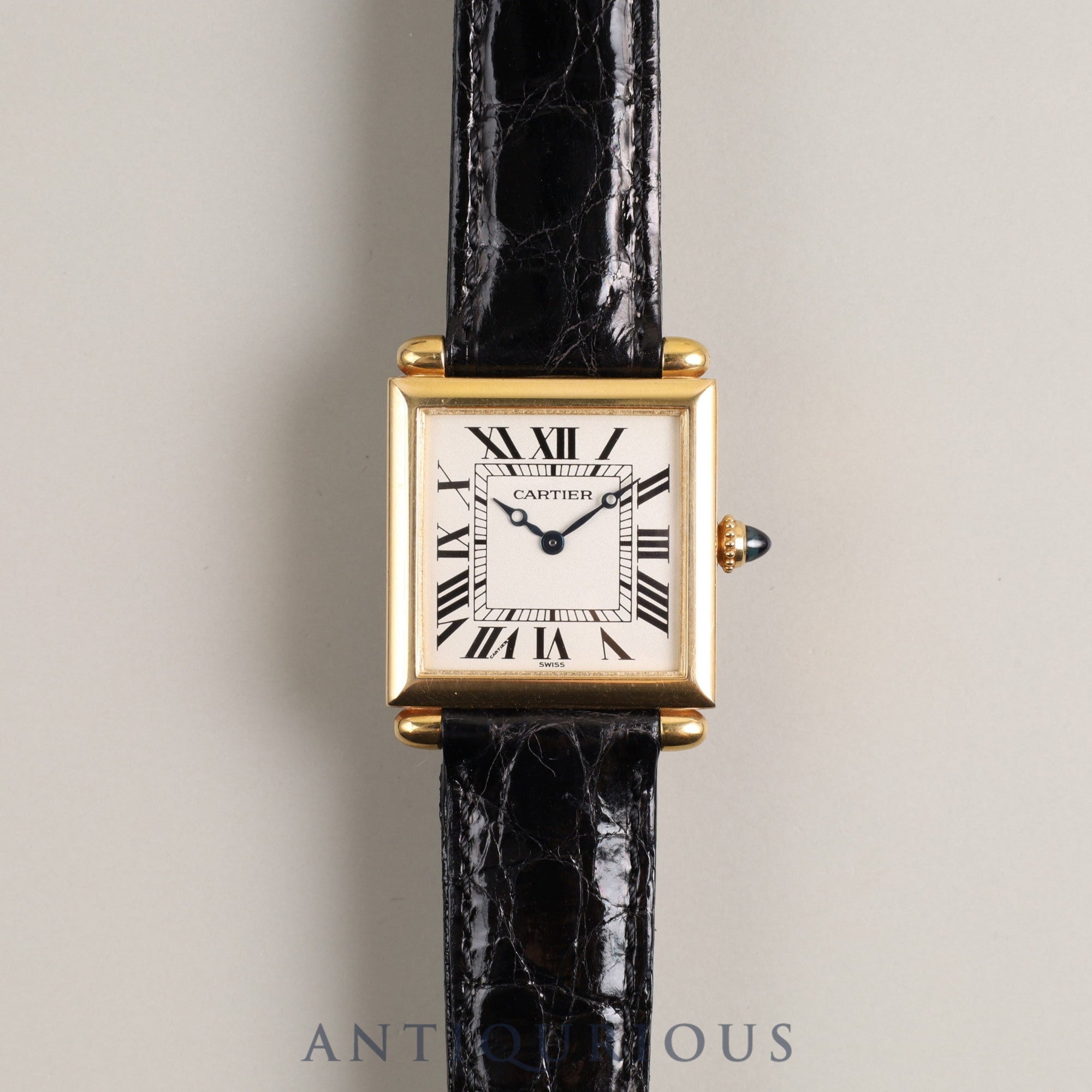 Cartier Tank Obv W1512256 1630 2 Quartz 750 Leather Genuine Buckle (750) Silver Roman Dial Overhauled