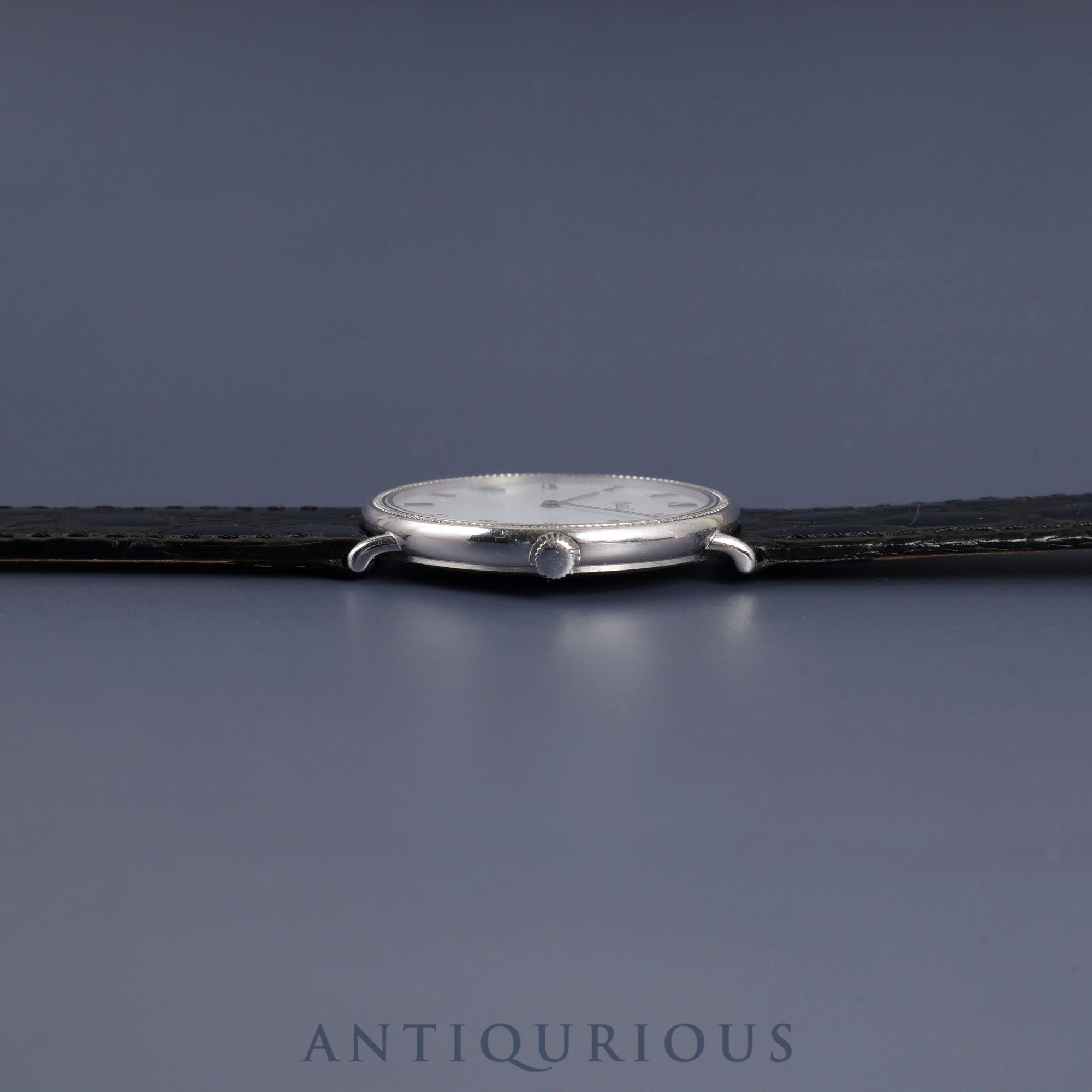 Piaget Round 90231 Manual winding Cal.9P2 750 Leather Genuine buckle (750) White Roman dial Overhauled