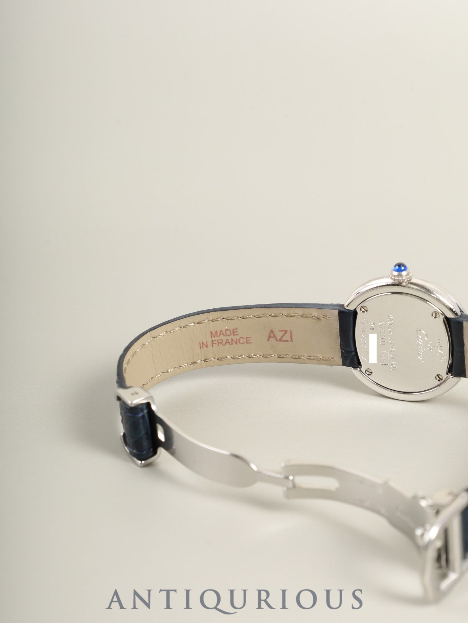 カルティエ マストトリニティ W1014945 / 2439 クォーツ Cal.157 SV925 純正革ベルト 純正Dバックル(SS) シルバーローマン文字盤 箱 冊子 オーバーホール済み