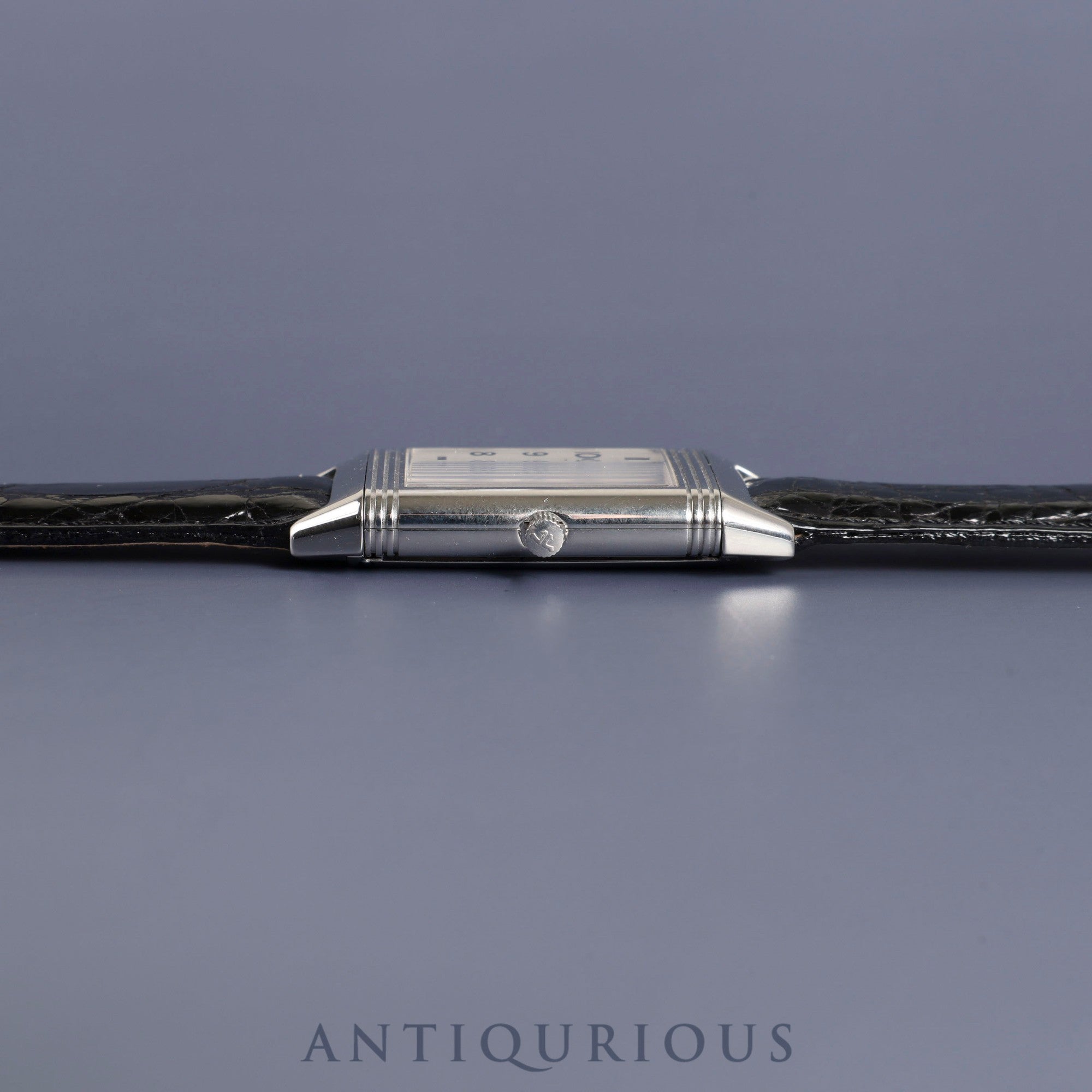 ジャガー・ルクルト レベルソ クラシック 250.8.86 手巻き Cal.846/1 SS 革 純正尾錠(SS)シルバーアラビア文字盤 ケース 保証書(1996年) 冊子 オーバーホール済み ※ケース裏彫りあり