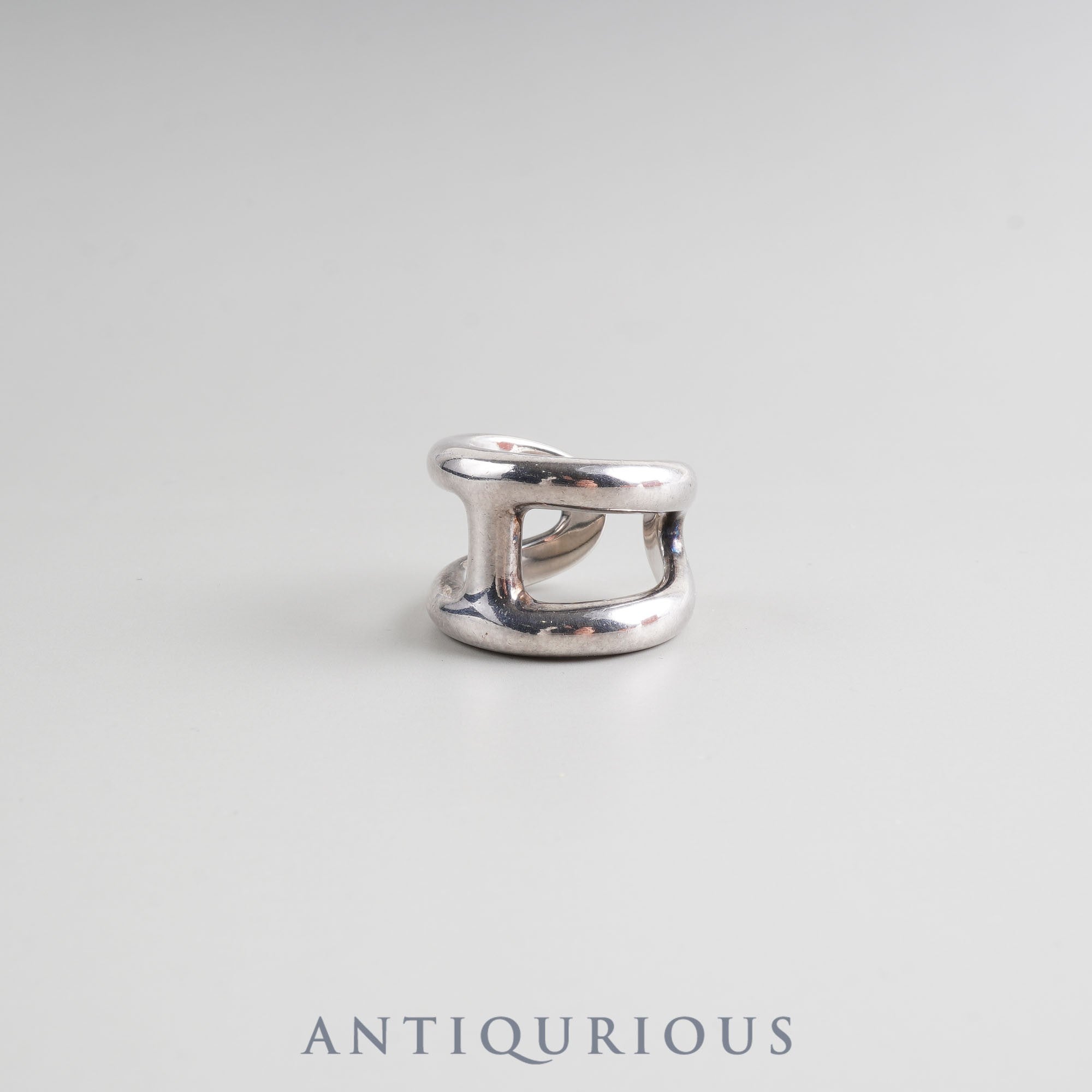 Hermes Ring Osmos GM SV925 53 Size 13 Old Engraving
