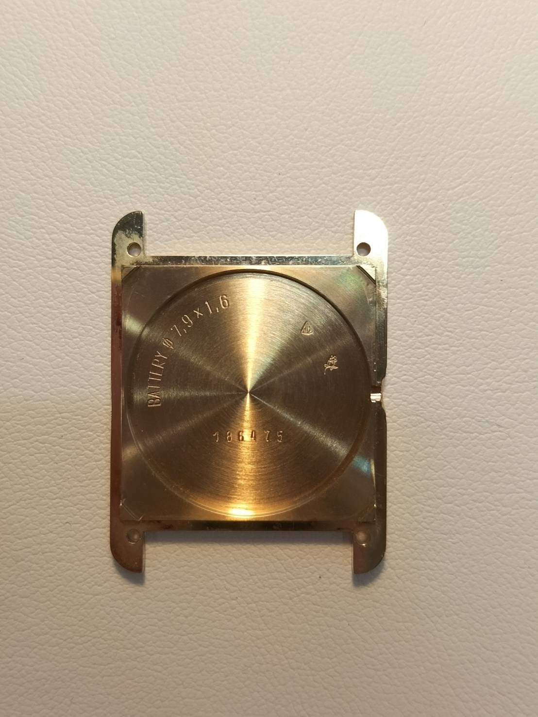 カルティエ マストタンク LM 1615 クォーツ SV925 革 純正尾錠(GP)アイボリーローマン文字盤(SWISS表記) オーバーホール済み