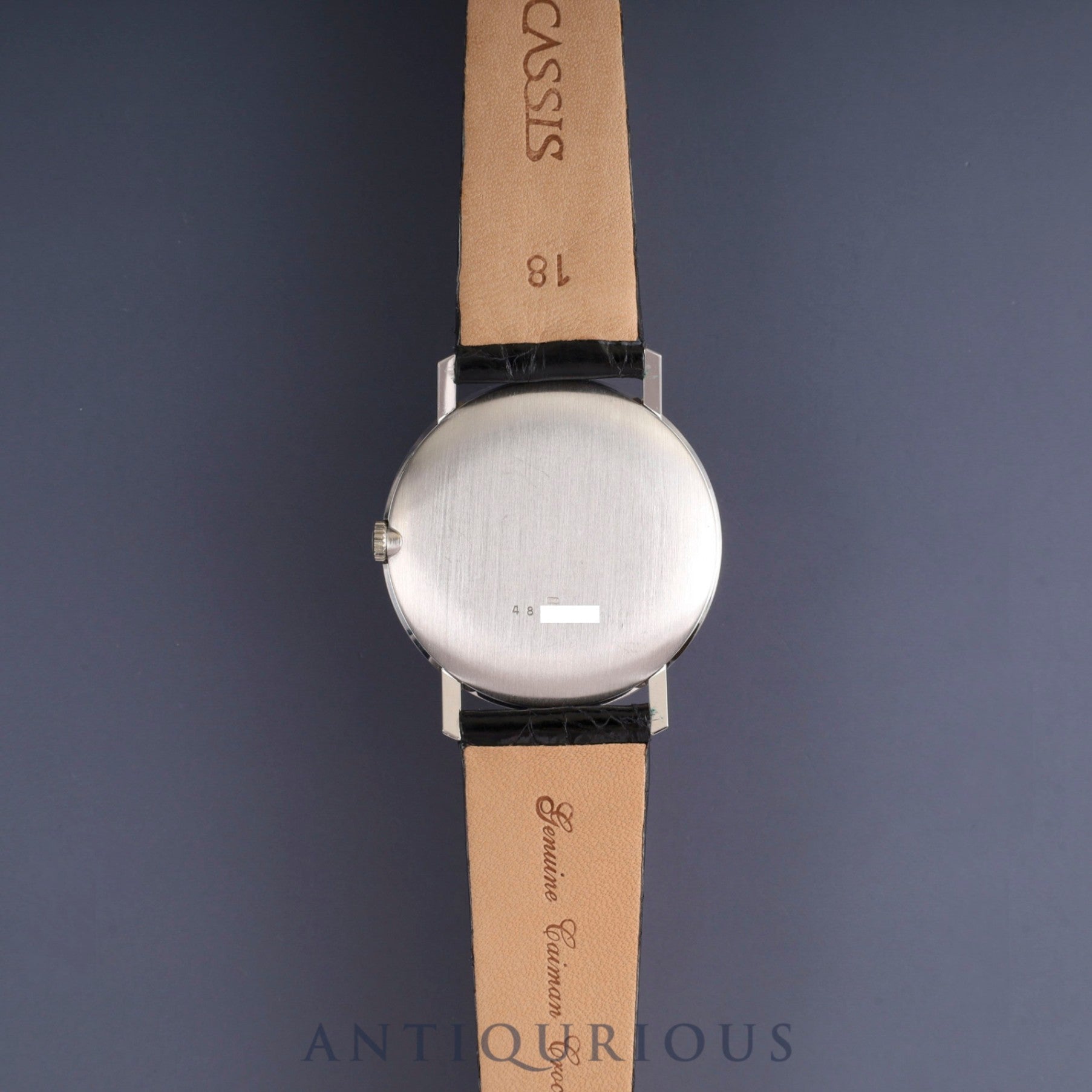 ヴァシュロン・コンスタンタン ラウンド 7811 手巻き Cal.K1014 750 革 純正尾錠(750) シルバーローマン文字盤 オーバーホール済み