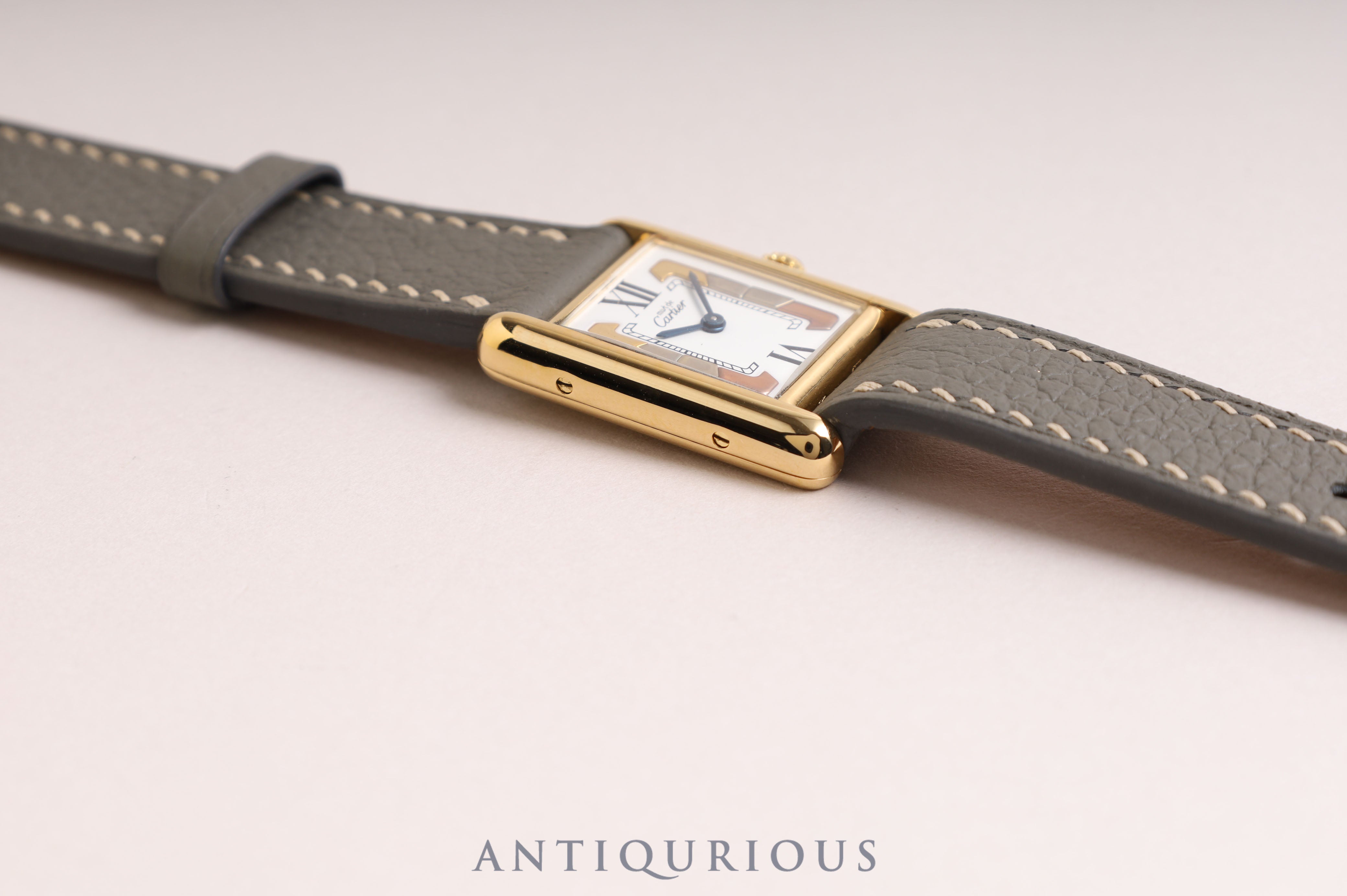Cartier Must Tank SM QZ Trinity Dial 5057001 with box, new finish