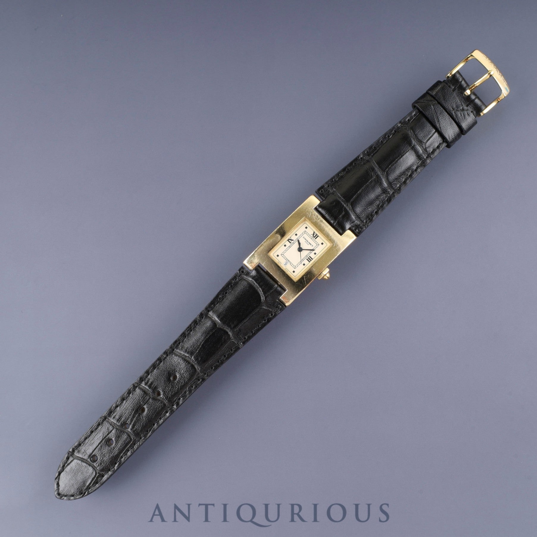 ショーメ スティル・ドゥ・ショーメ 750 クォーツ Cal.- YG 純正尾錠(GP)アイボリー文字盤 オーバーホール済み