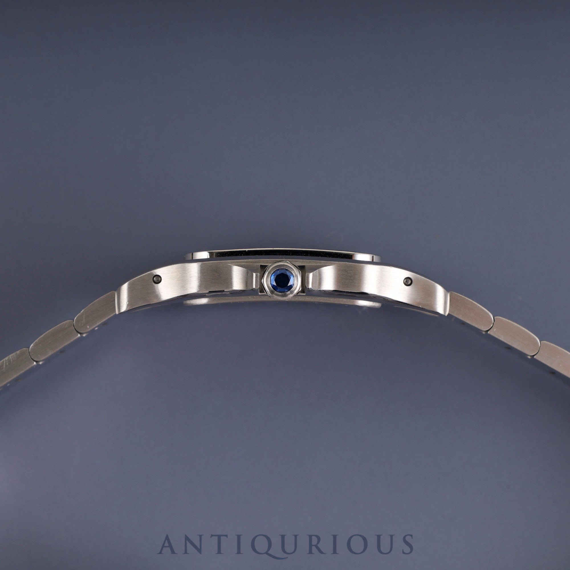 Cartier Santos Galbee LM W20060D6 / 1564 Quartz Cal. 687 Stainless Steel White Roman Dial Repair Certificate (2024) Overhauled and Serviced at a Cartier Boutique