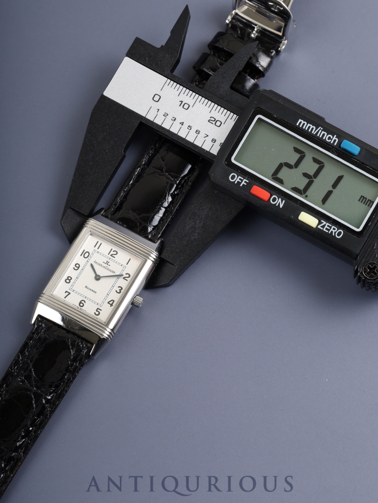 ジャガー・ルクルト レベルソ クラシック 250.8.86 / 250.840.862 手巻き Cal.864/1 SS 革 純正Dバックル(SS)シルバーアラビア文字盤 オーバーホール済み