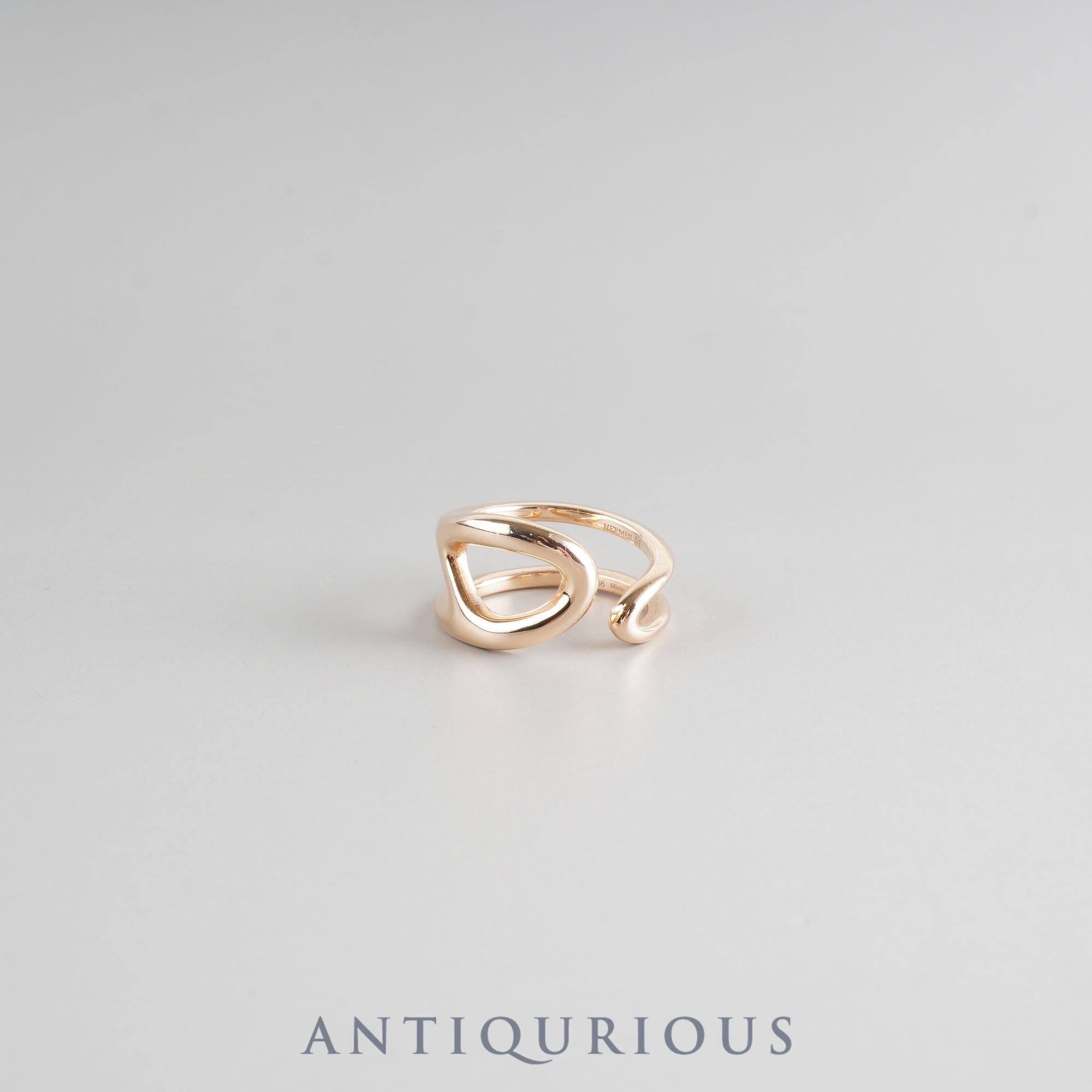 Hermes Ring Chaine d'Ancre Punk 750PG 51 Size 11