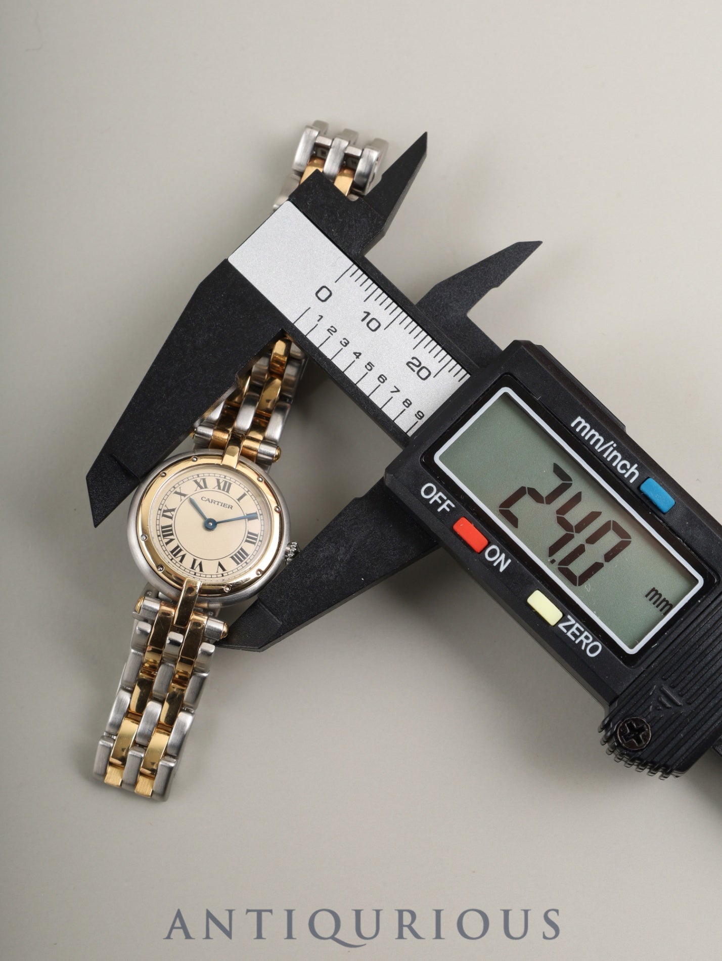 Cartier Panthère Vendôme SM 166920 Quartz Cal.157 Stainless Steel/Yellow Gold 2-row White Roman Dial Box Booklet Warranty (1989) Cartier Repair Certificate (2006) Overhauled