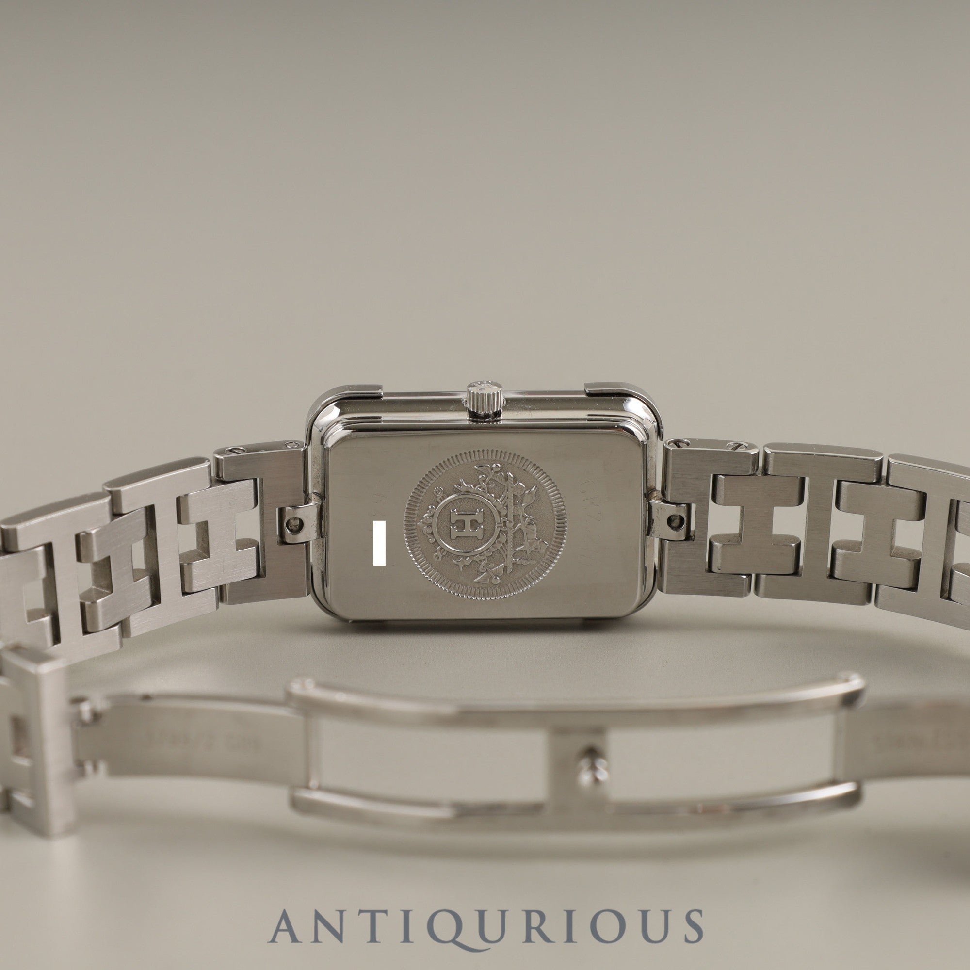 エルメス クロアジュール CR2.210 クォーツ Cal.976.001 SS SS ピンクシェル文字盤 箱 保証書(2013年)オーバーホール済み