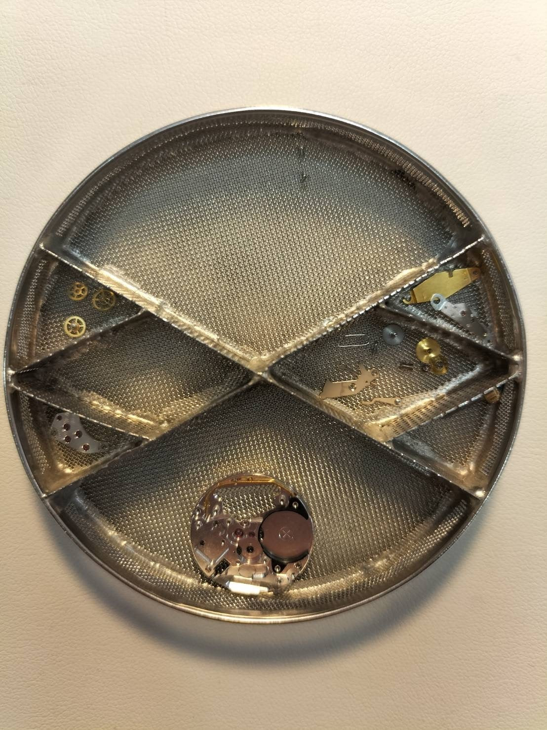 カルティエ マストタンク LM 681006 クォーツ Cal.81 SV925 革 純正尾錠(GP)アイボリーローマン文字盤 オーバーホール済み