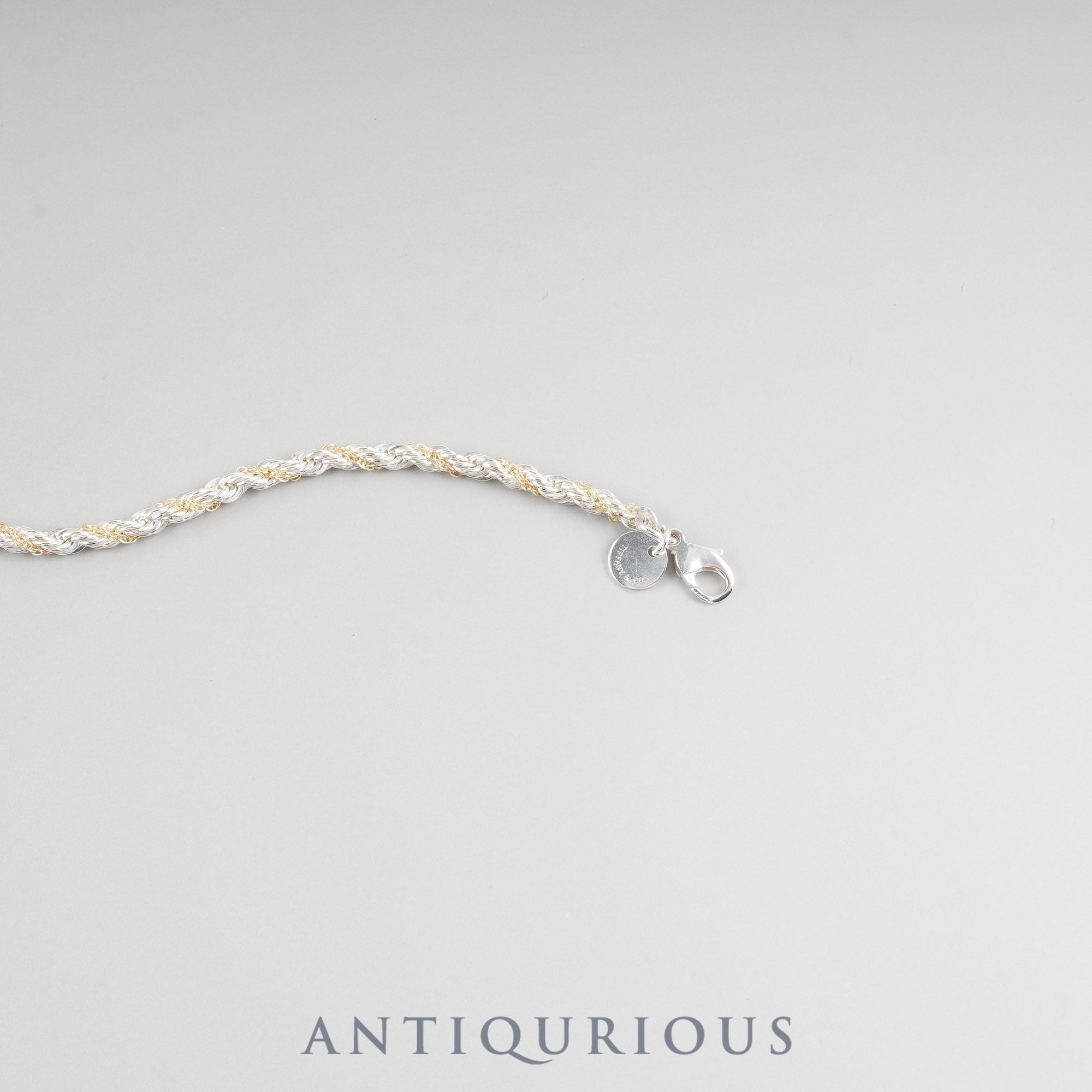 ティファニー ブレスレット ツイストチェーン 925/750 保存袋